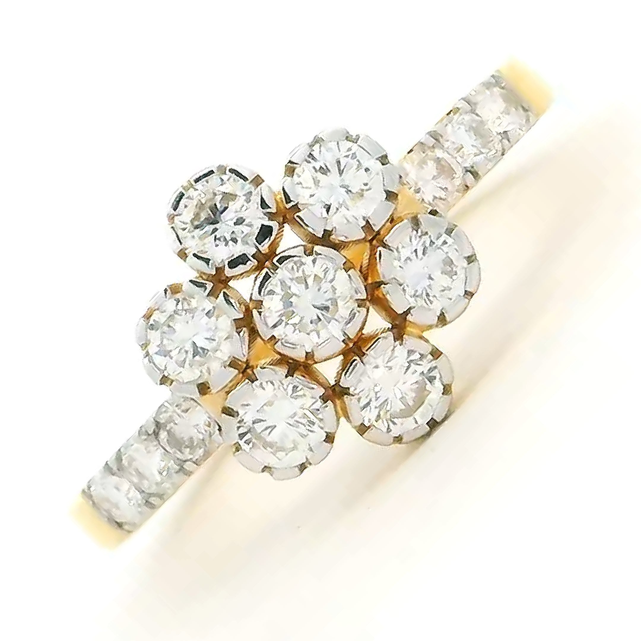9K Lab Grown Diamond Ring For Women