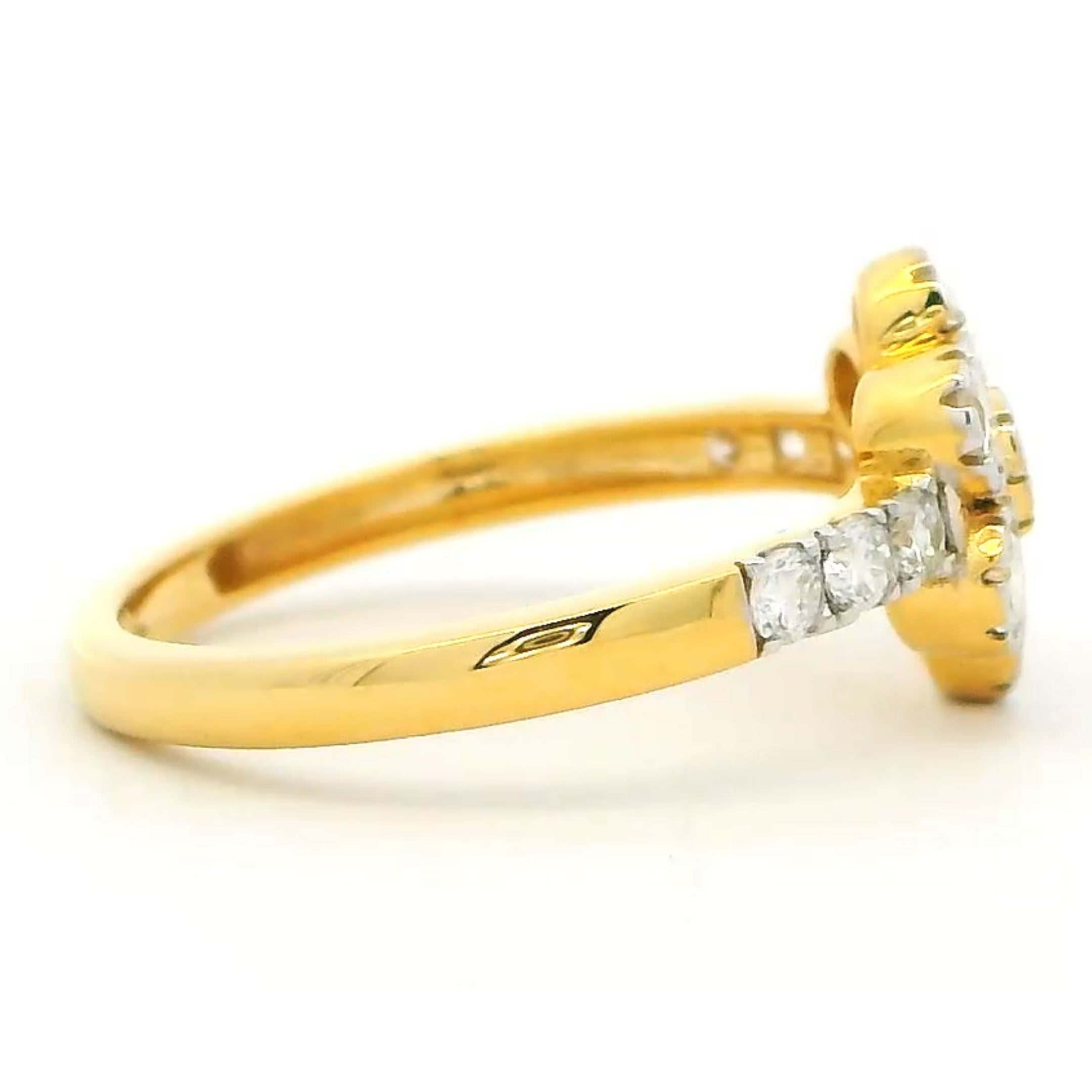9K Lab Grown Diamond Ring For Women