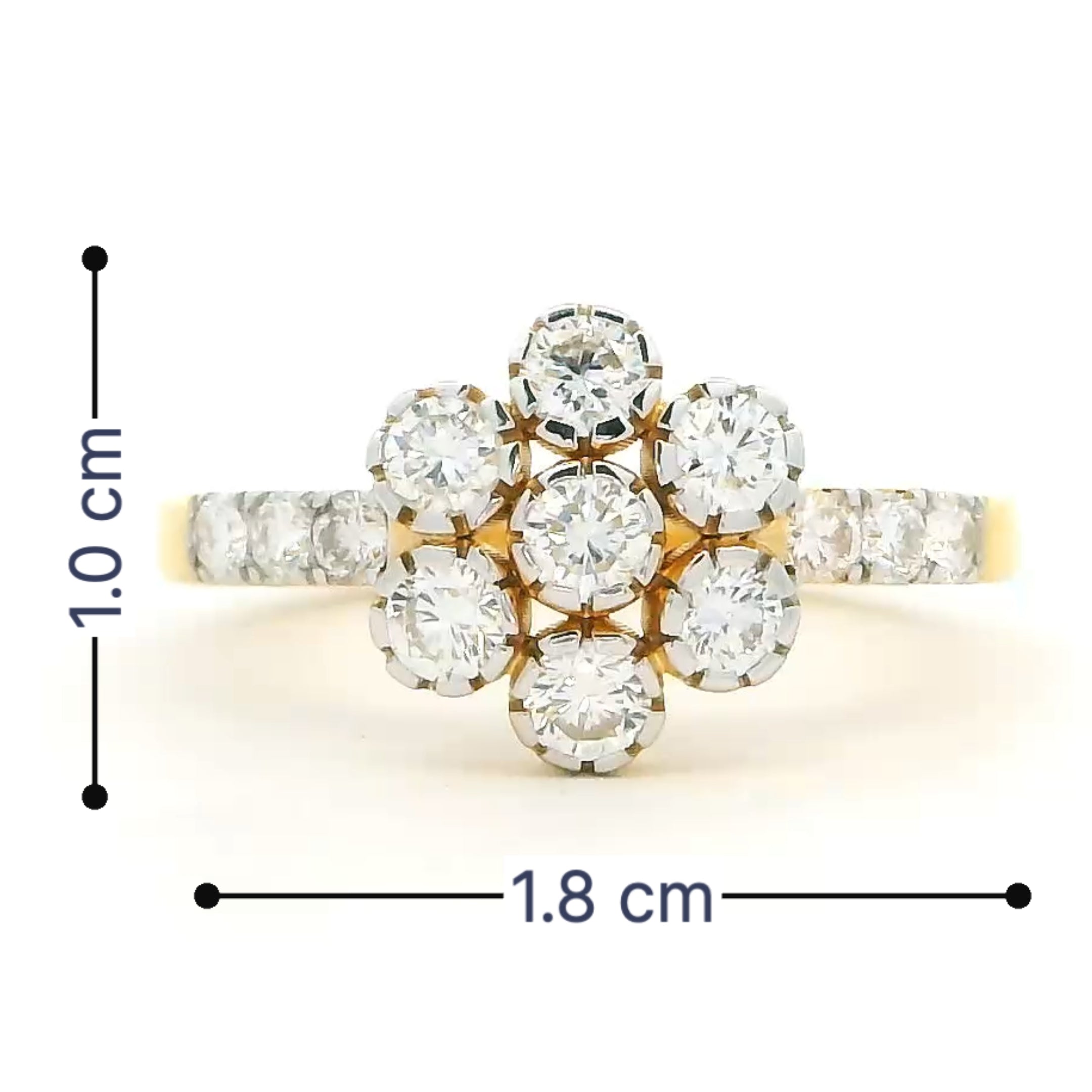 9K Lab Grown Diamond Ring For Women