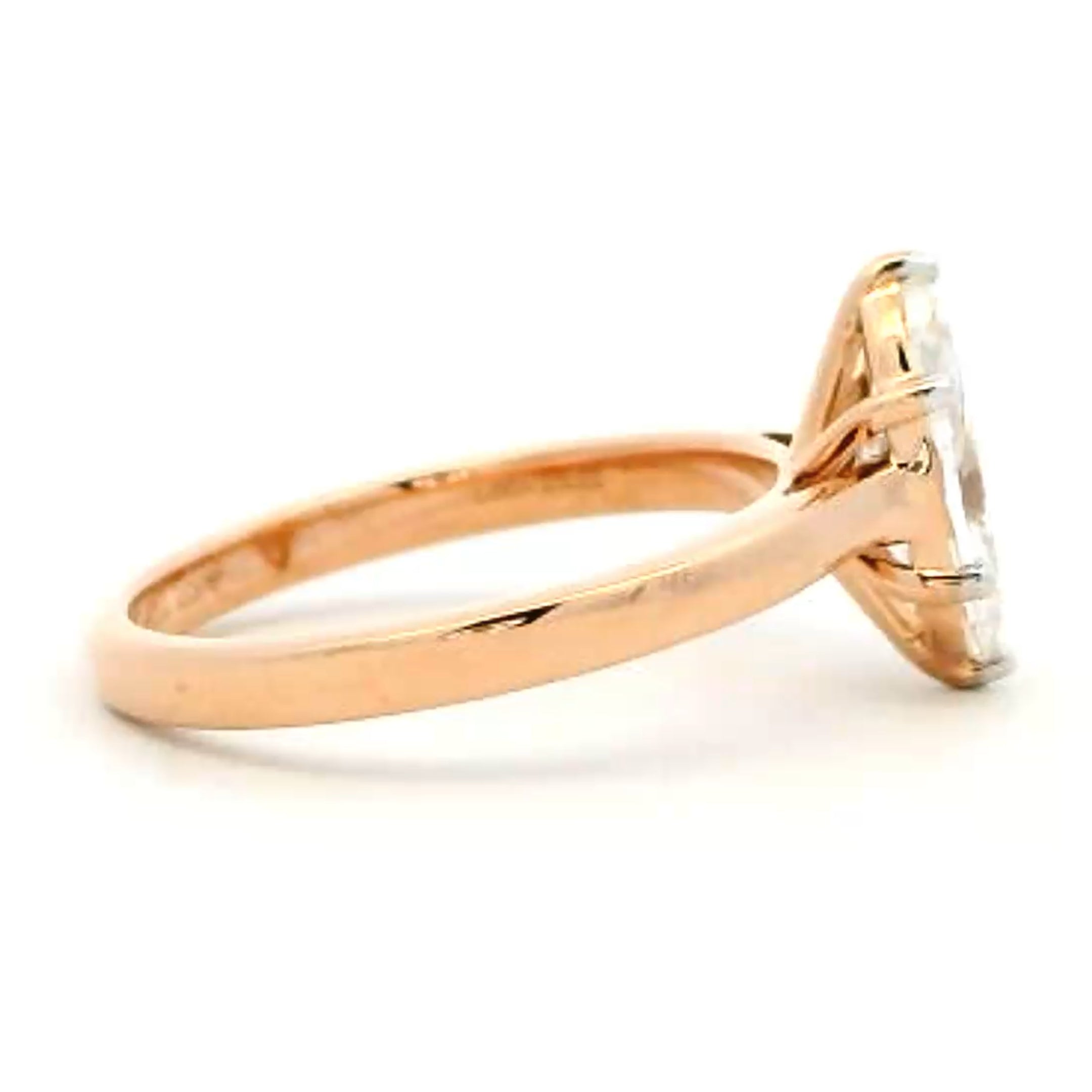 9K Lab Grown Diamond Ring For Women