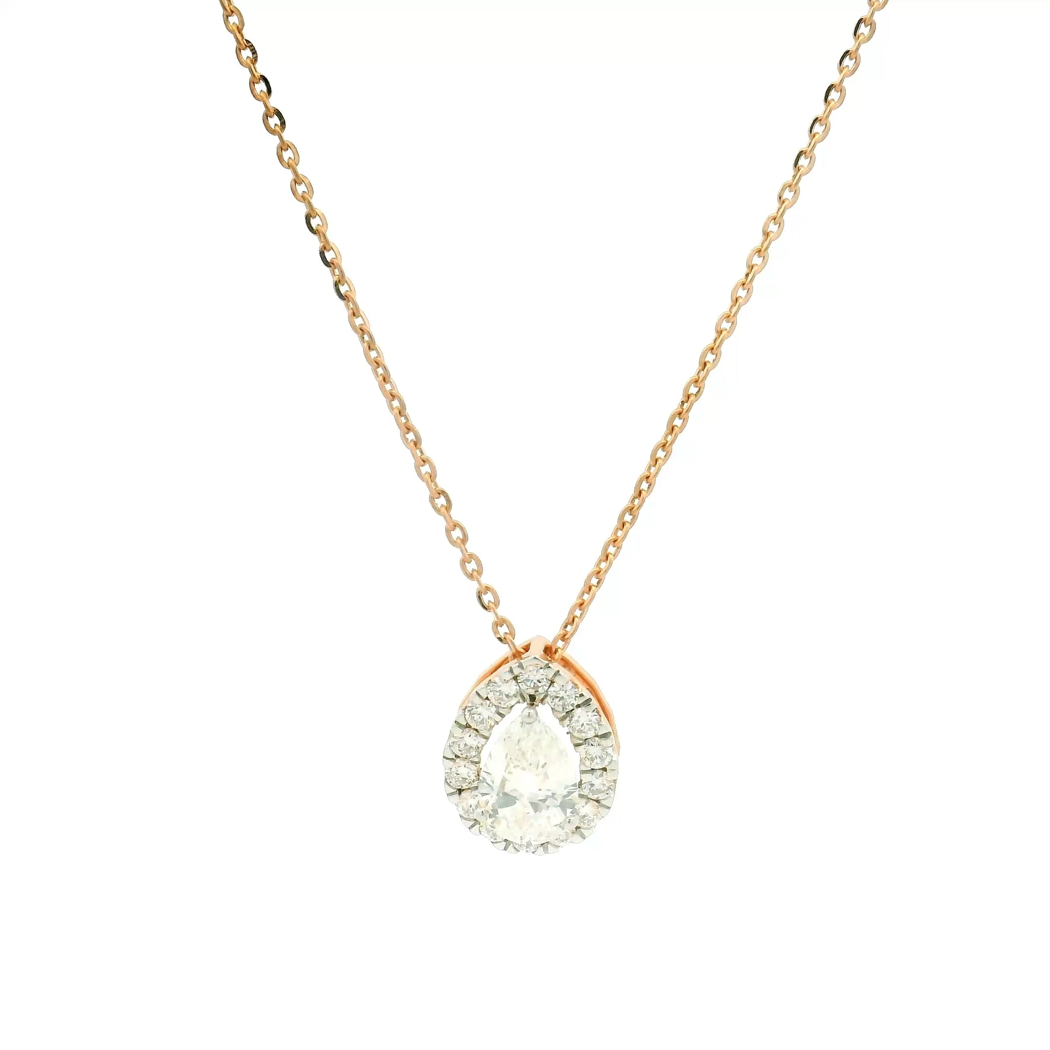 9K Lab Grown Diamond Pendant