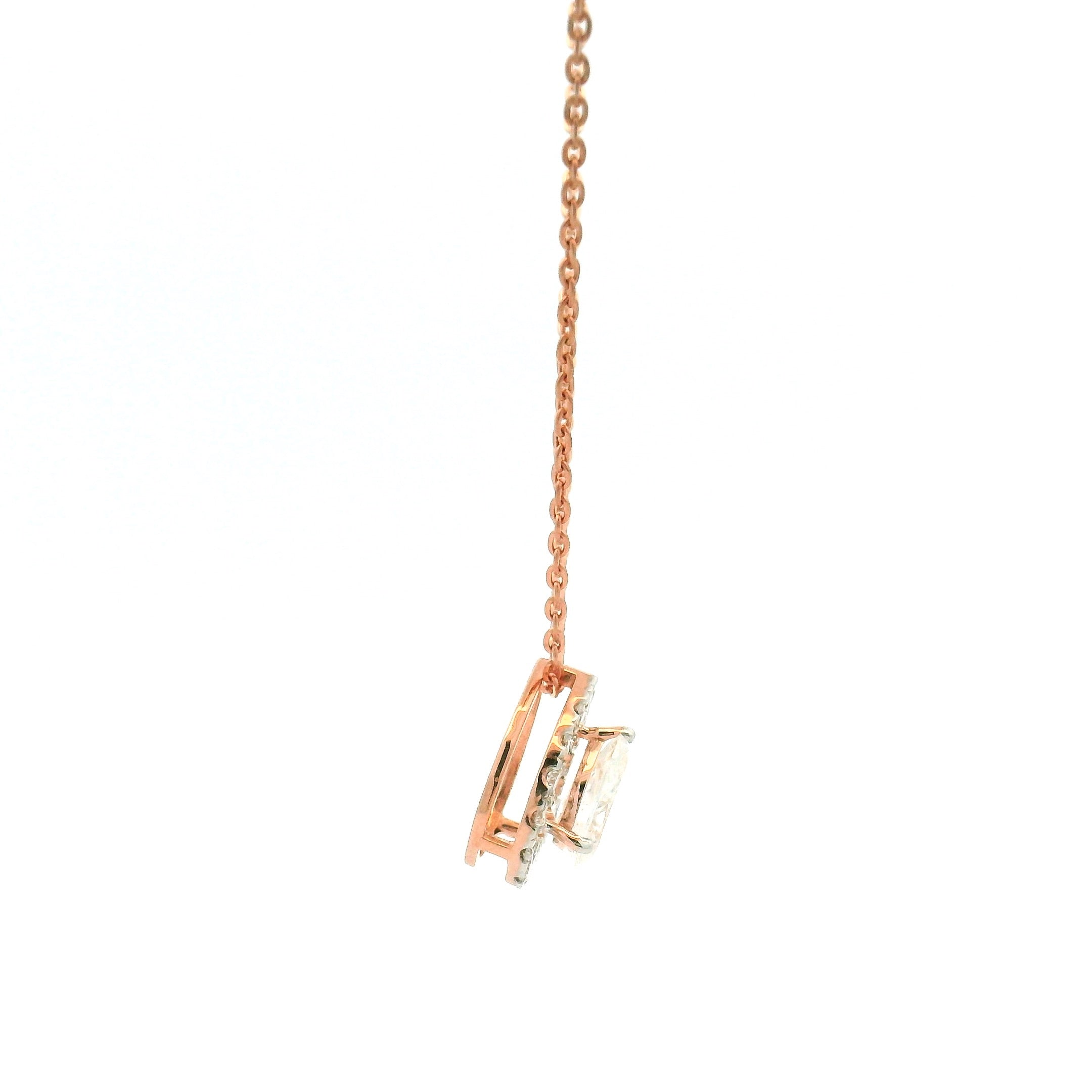 9K Lab Grown Diamond Pendant