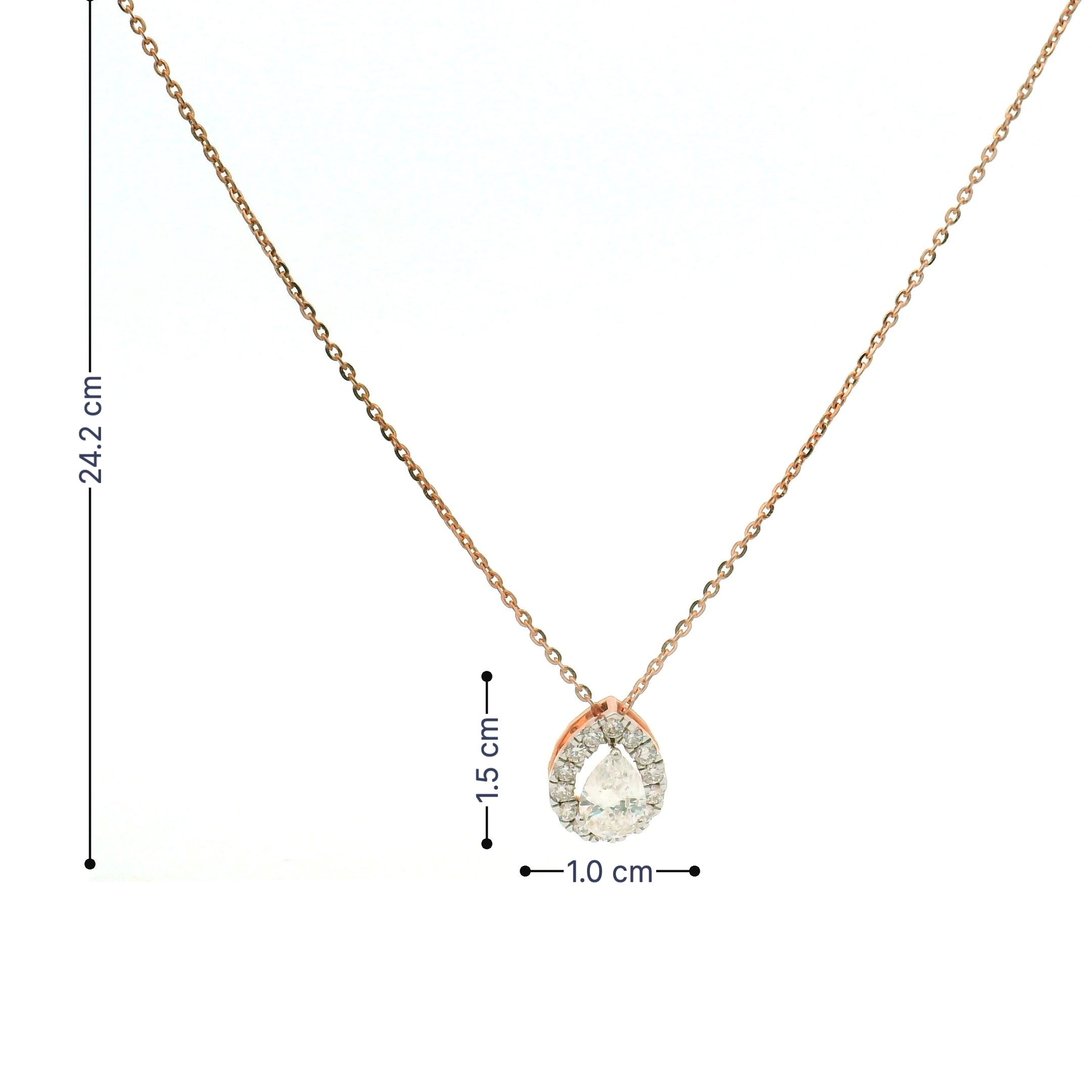 9K Lab Grown Diamond Pendant