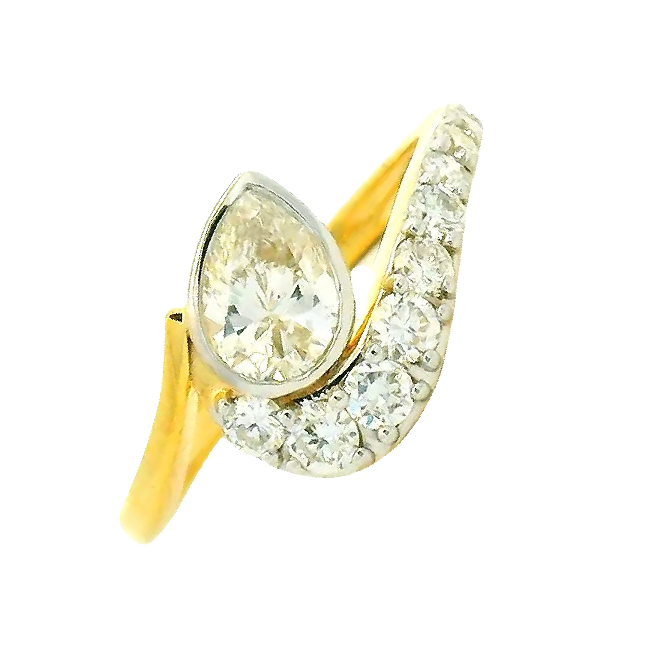 9K Lab Grown Diamond Ring For Women