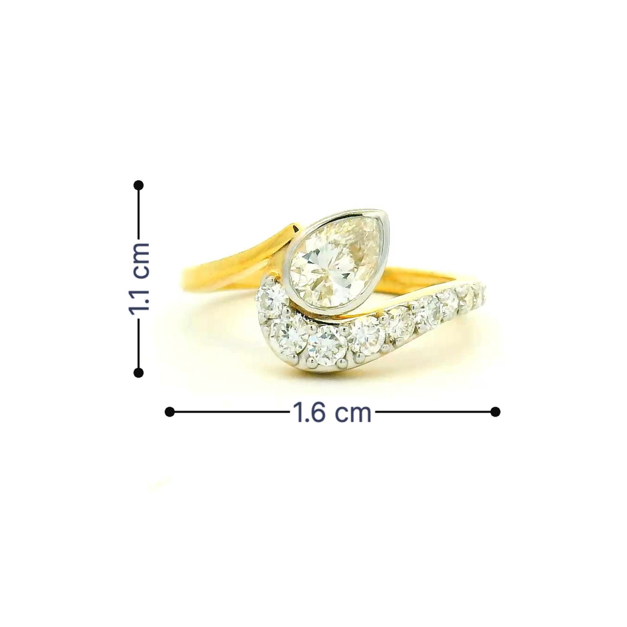 9K Lab Grown Diamond Ring For Women