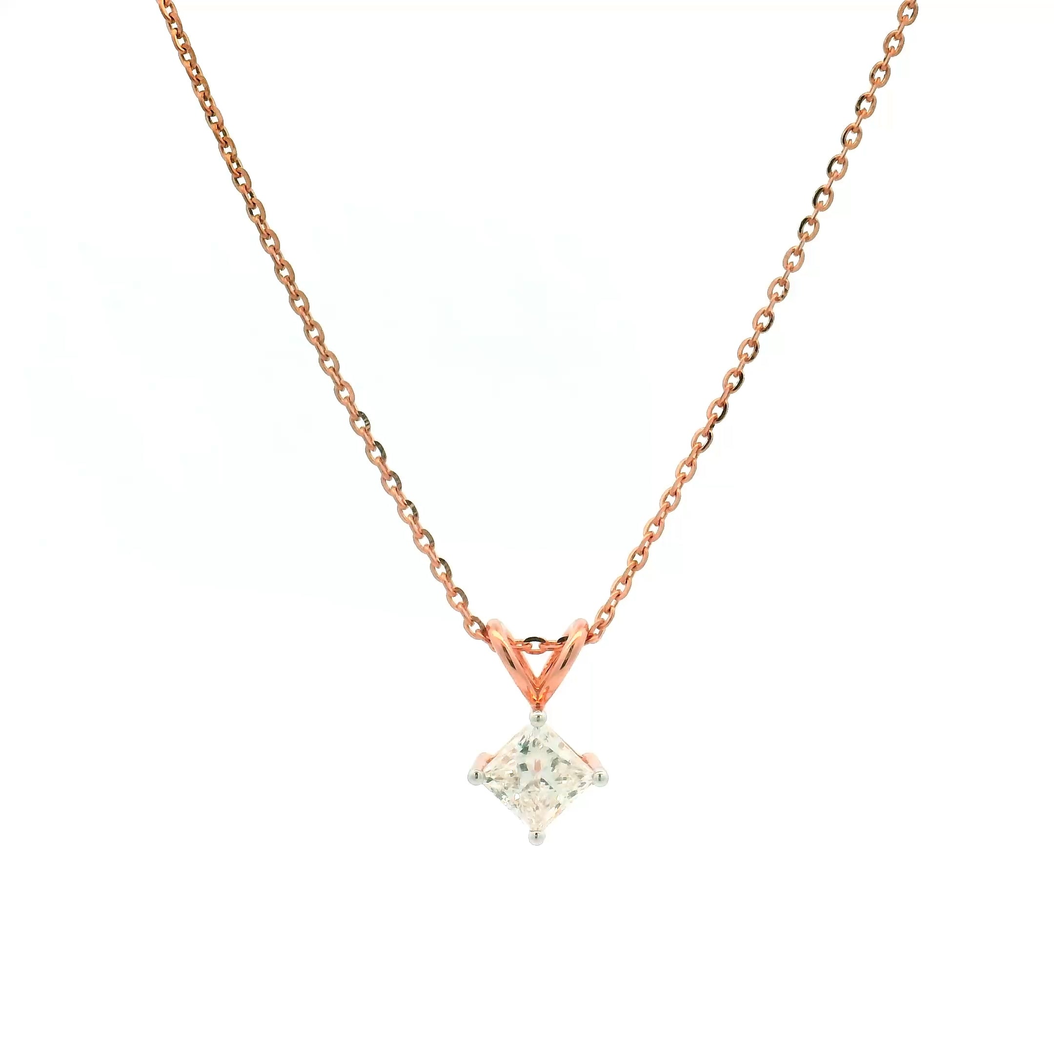 9K Lab Grown Diamond Pendant