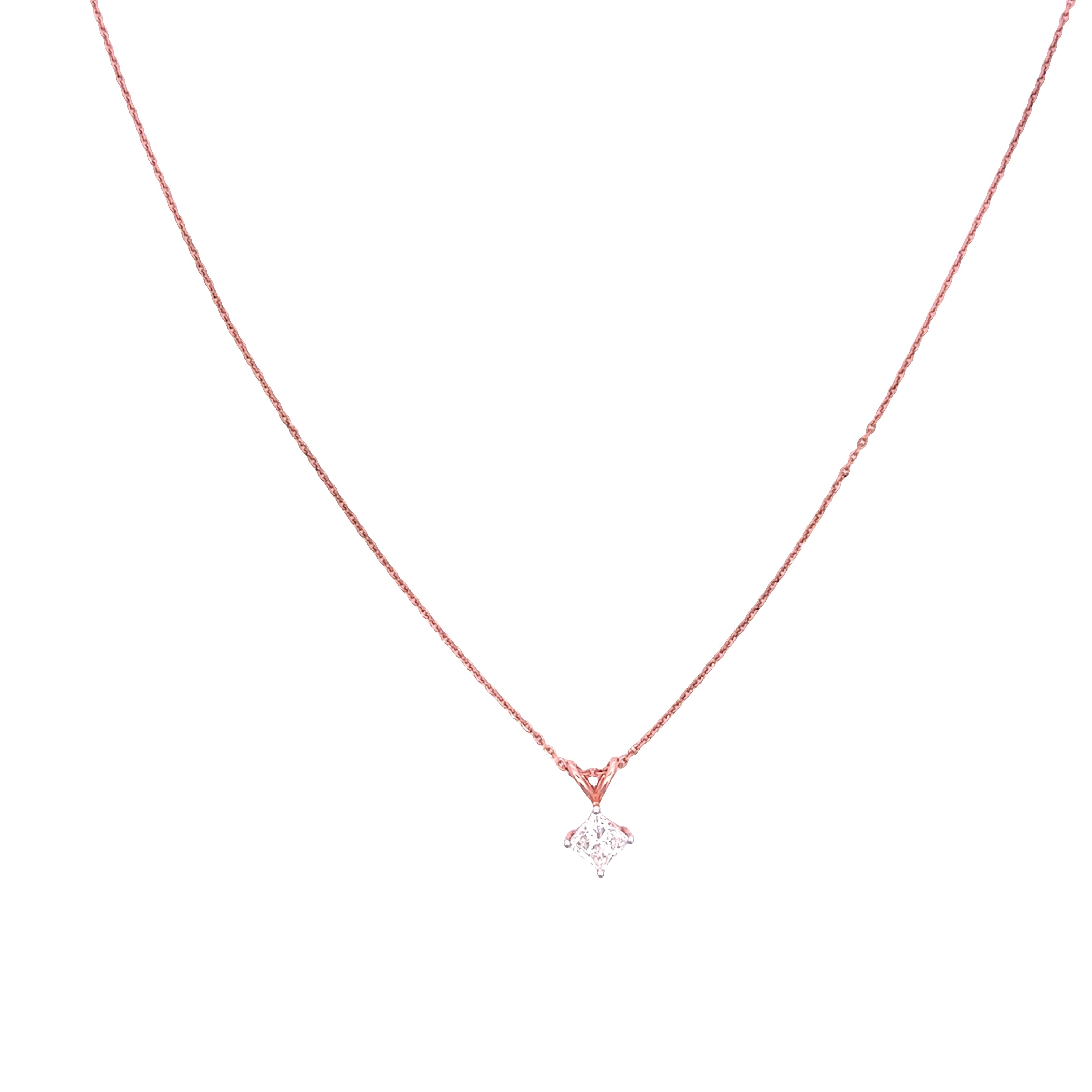 9K Lab Grown Diamond Pendant