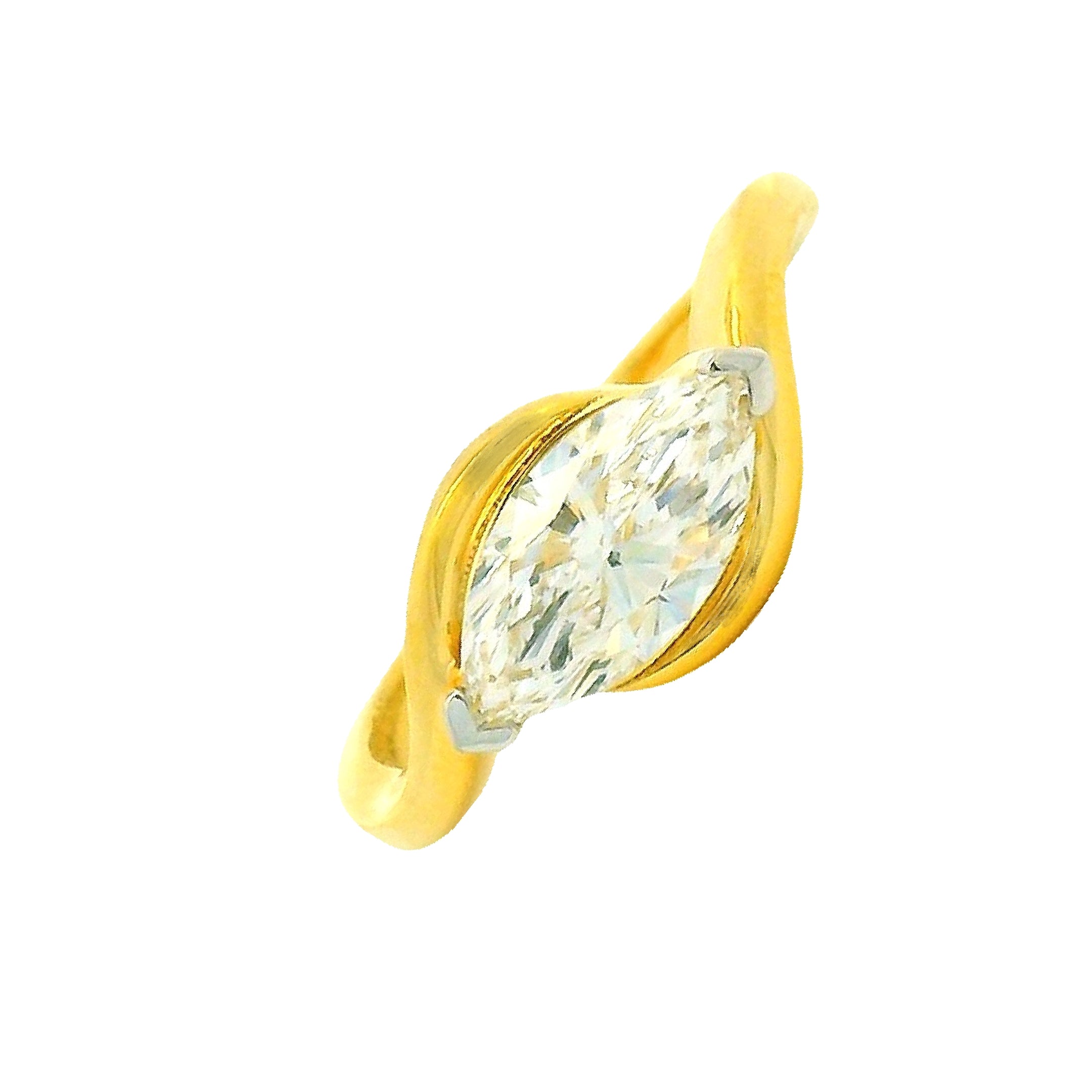 Mesmeric Swirl Lab Grown Diamond Ring