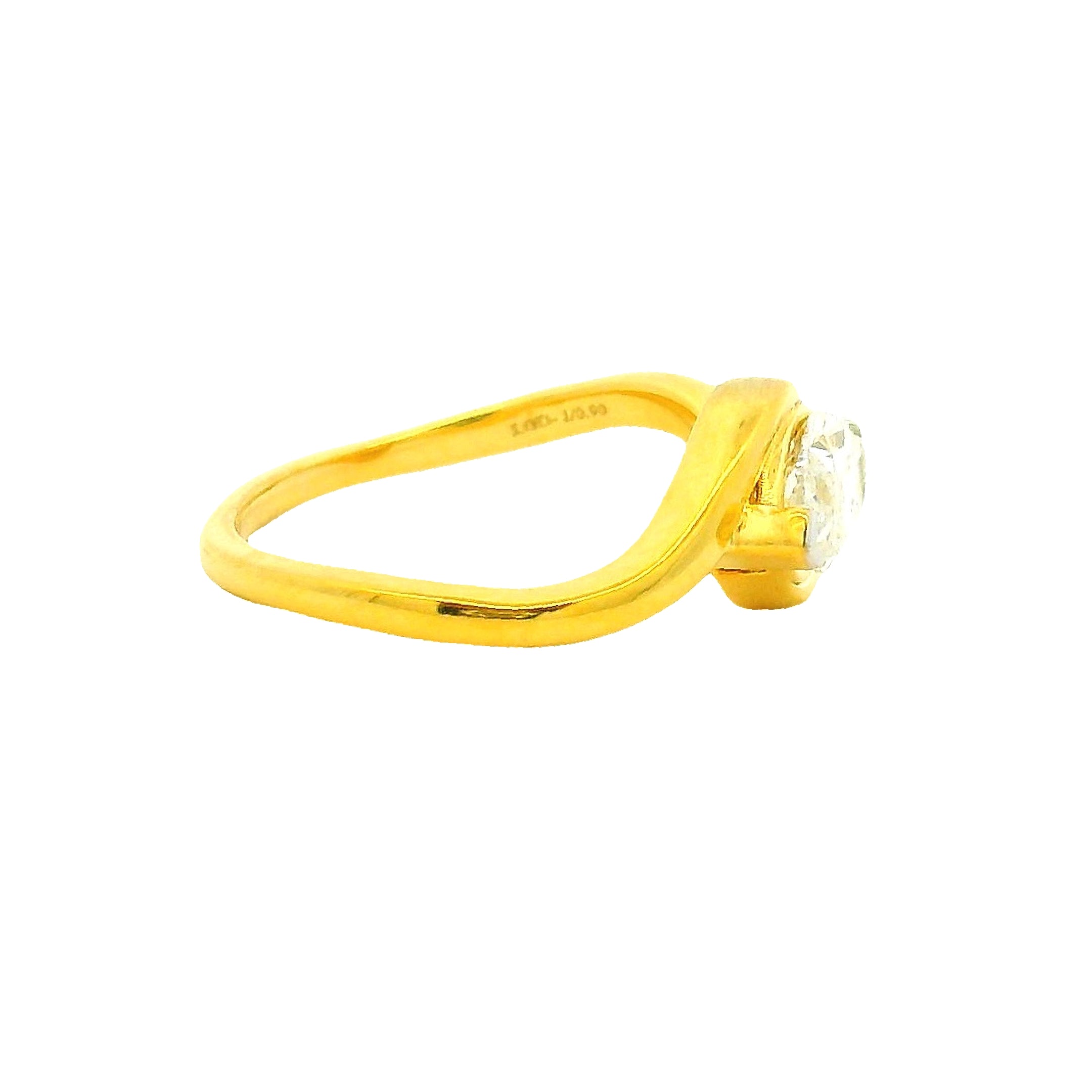 Mesmeric Swirl Lab Grown Diamond Ring