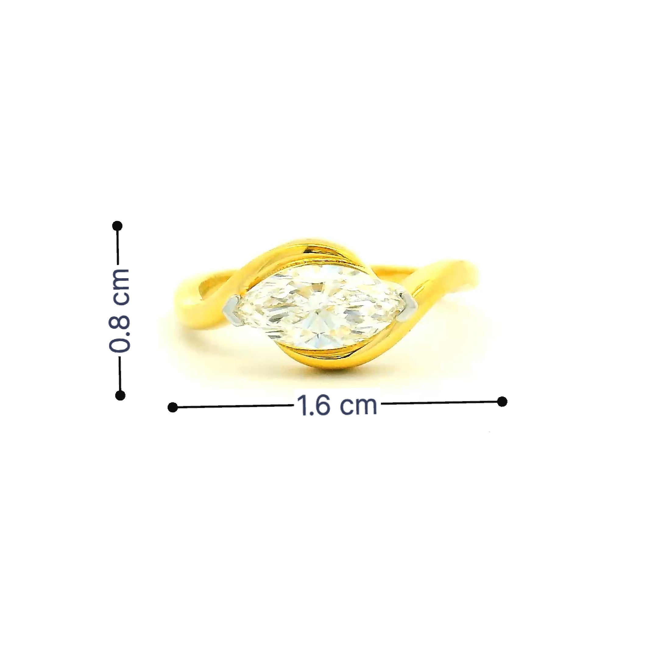 Mesmeric Swirl Lab Grown Diamond Ring