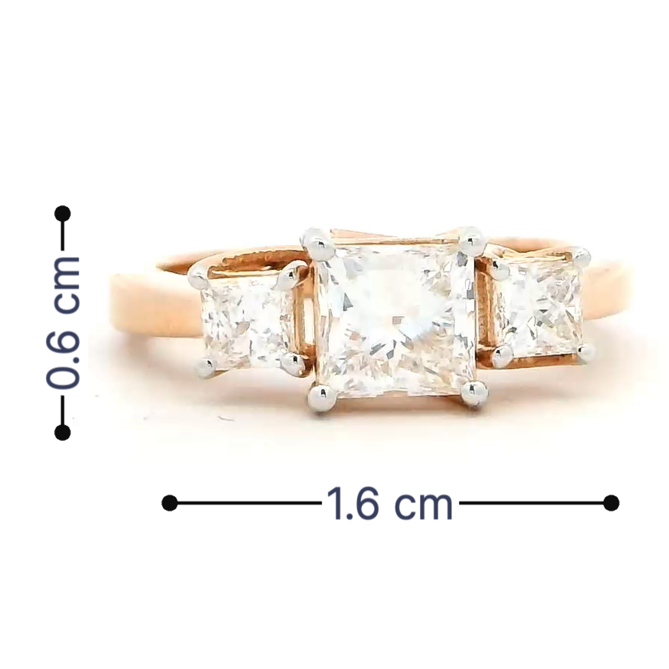 9K Lab Grown Diamond Ring For Women