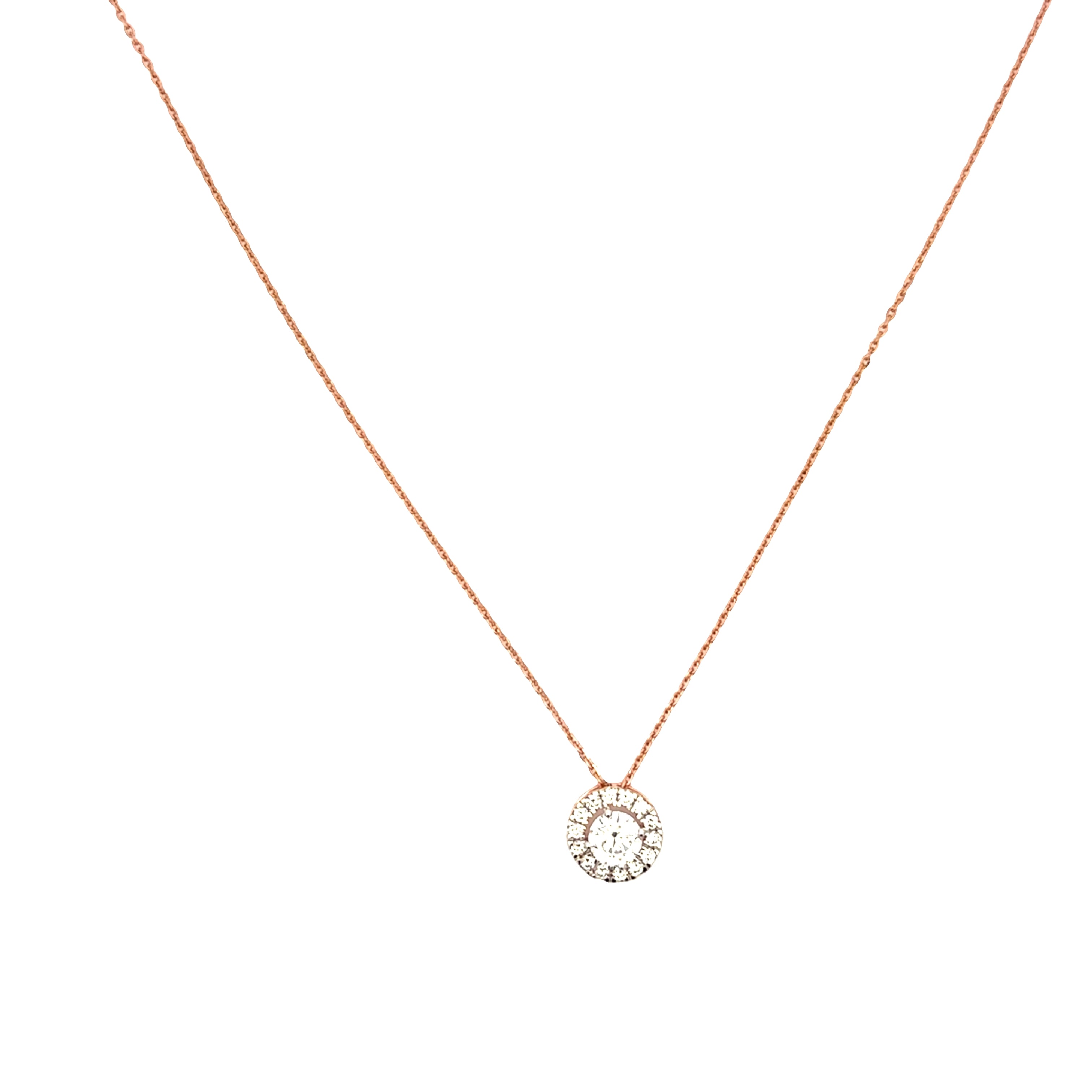 9K Lab Grown Diamond Pendant