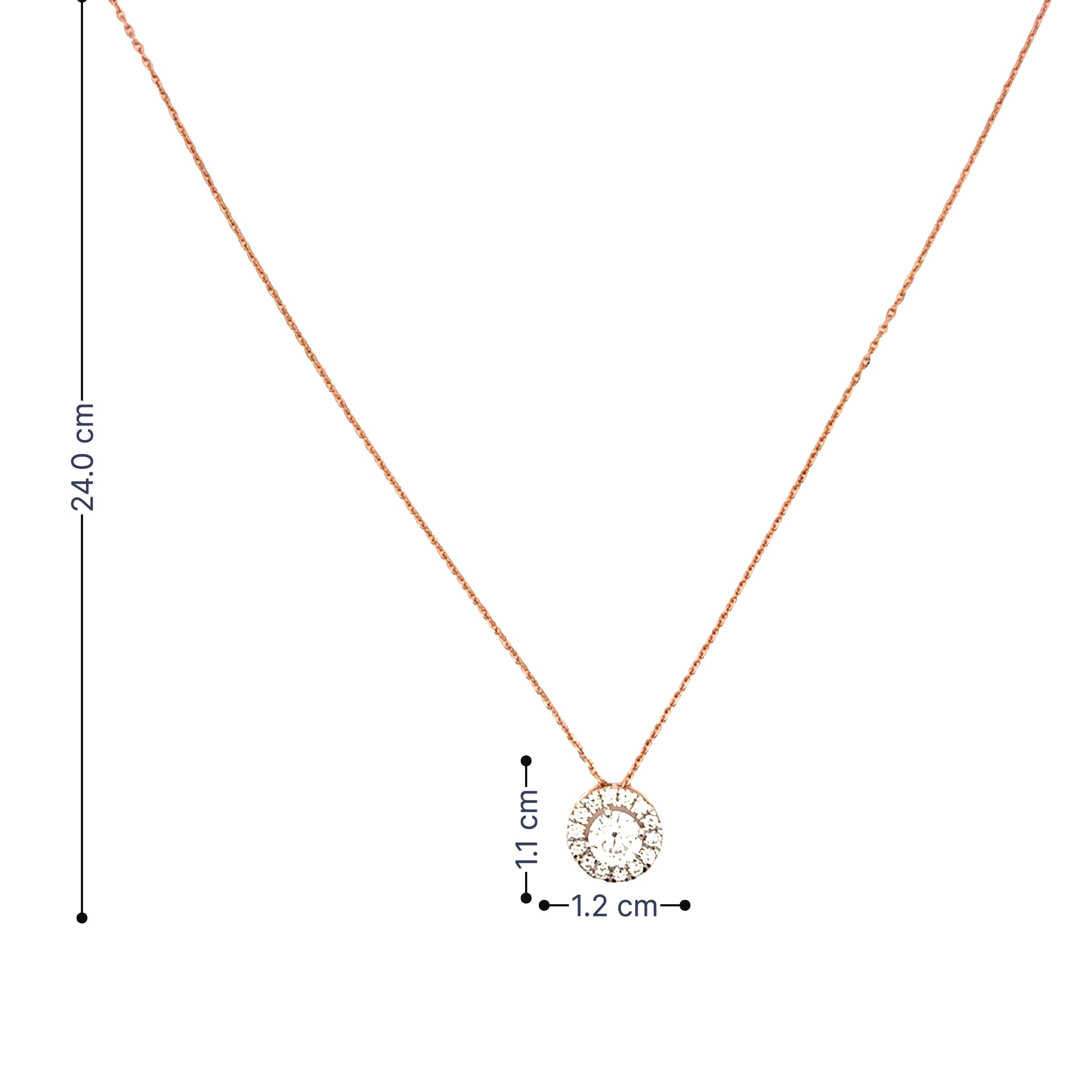 9K Lab Grown Diamond Pendant