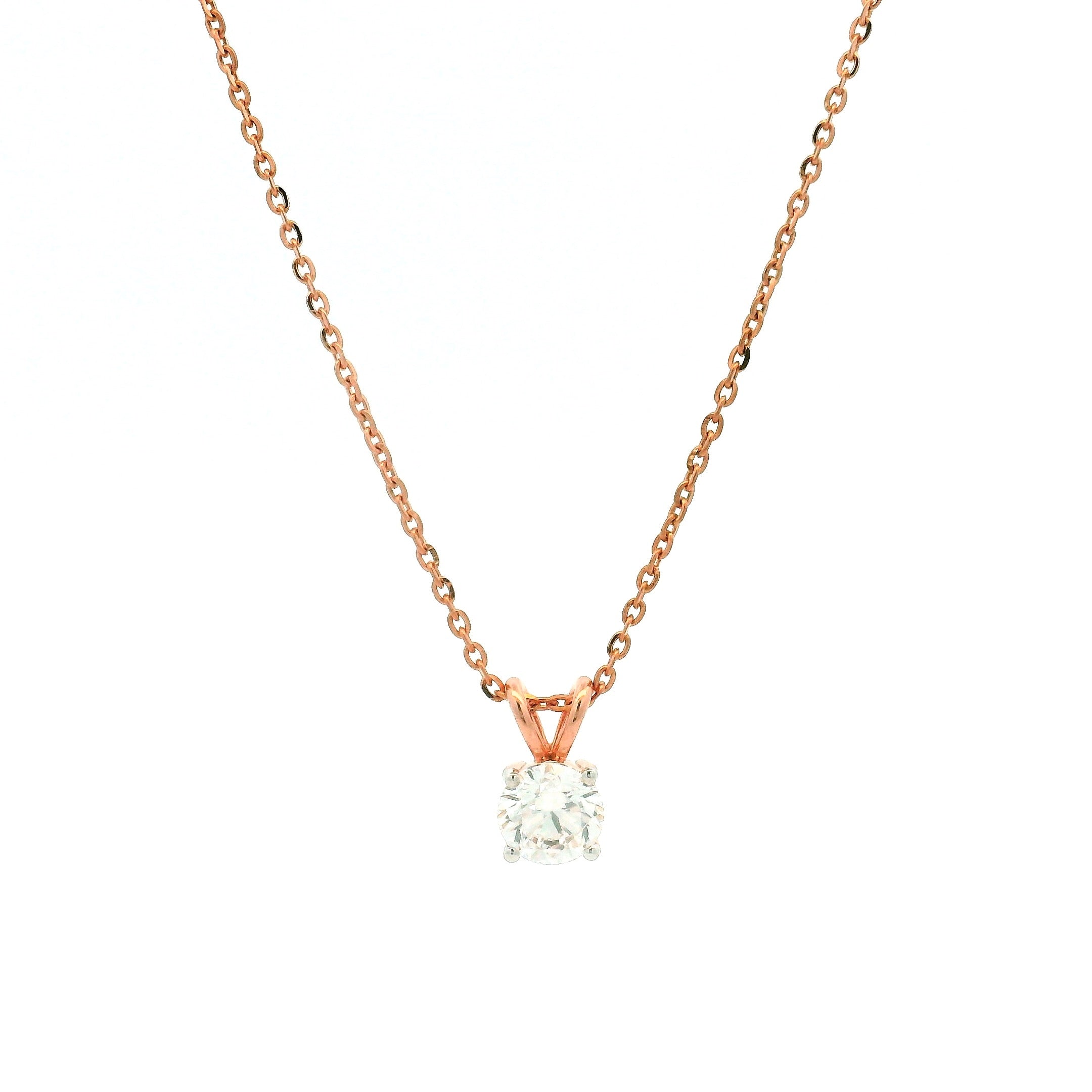 9K Lab Grown Diamond Pendant