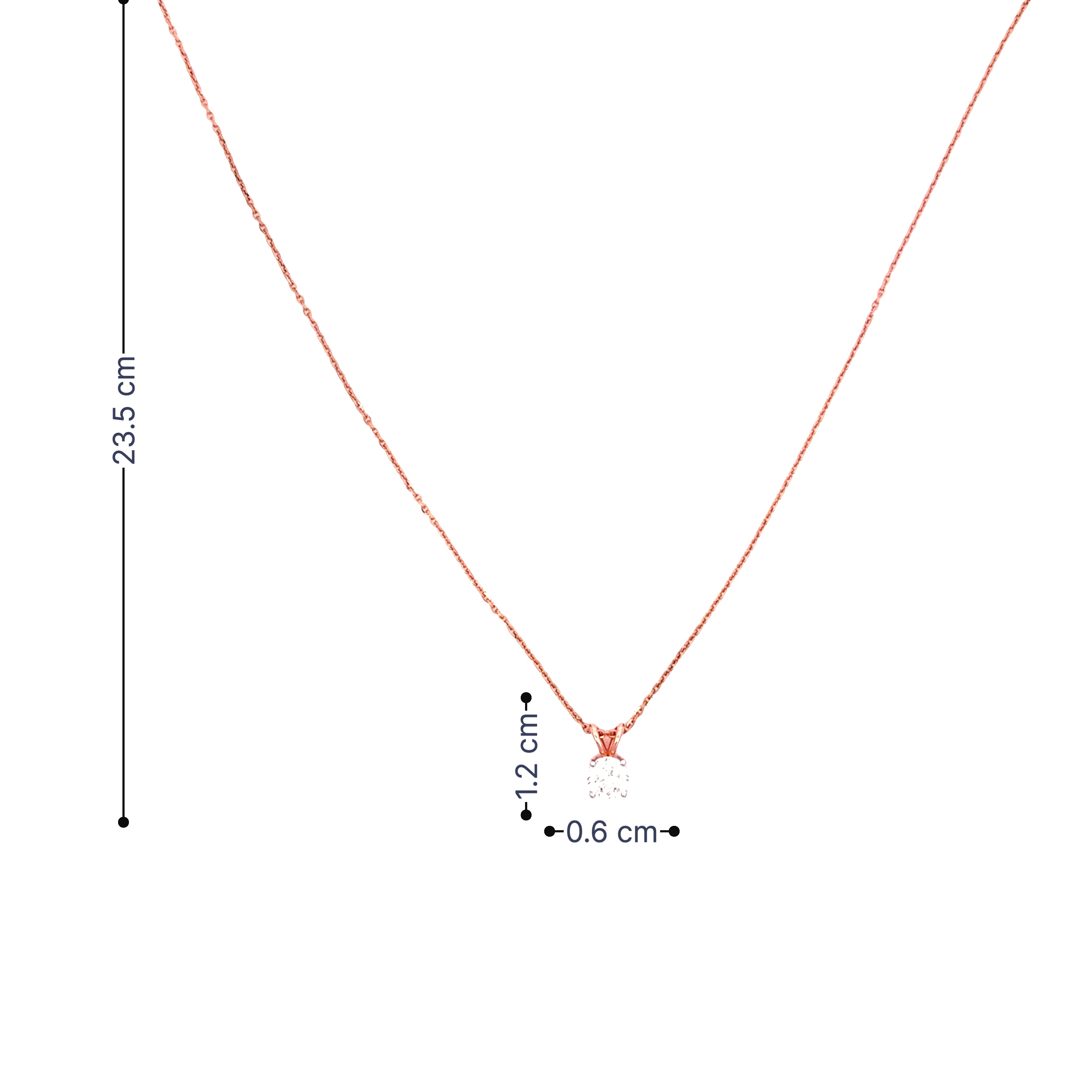 9K Lab Grown Diamond Pendant