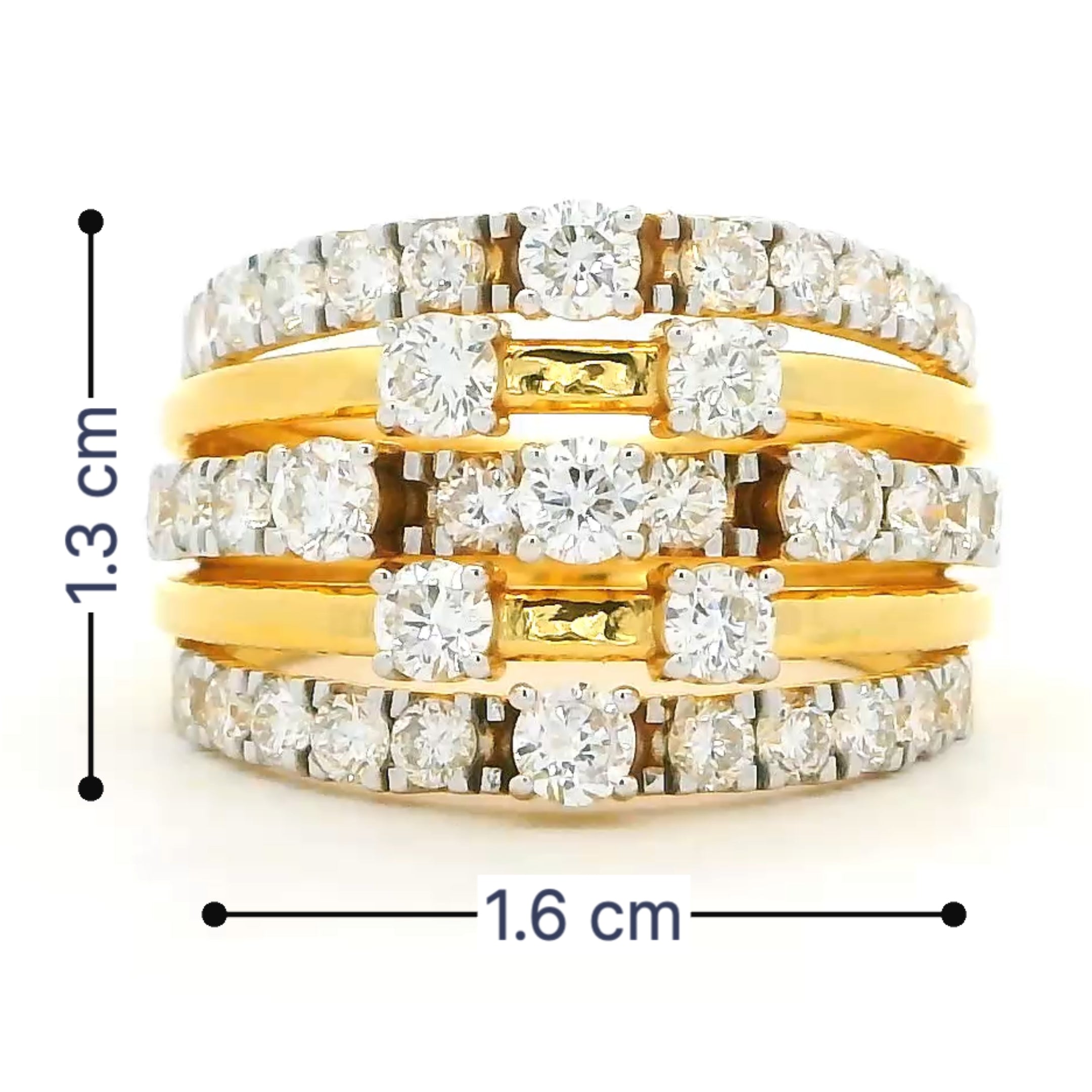 9K Lab Grown Diamond Ring For Women