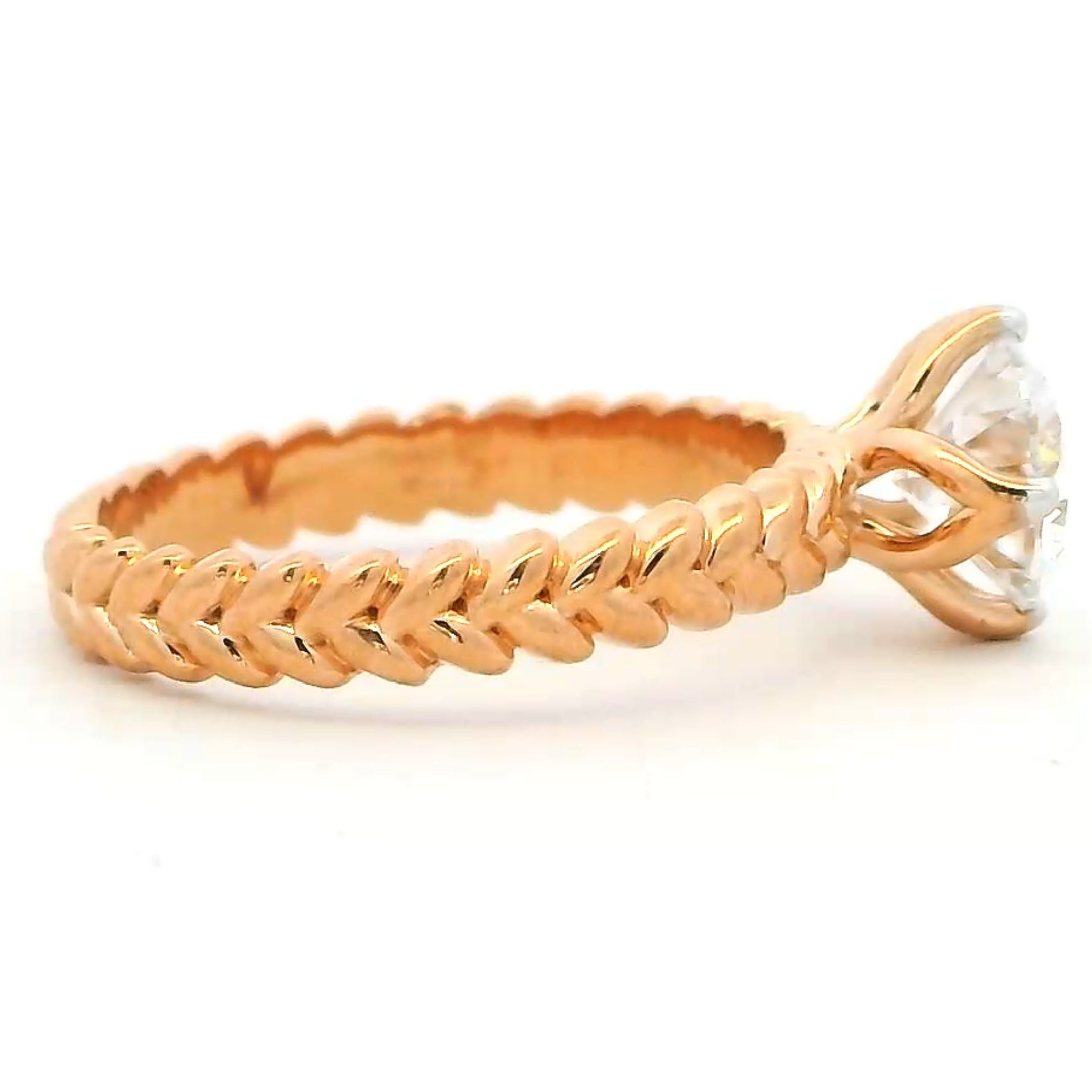 9K Lab Grown Diamond Ring For Women