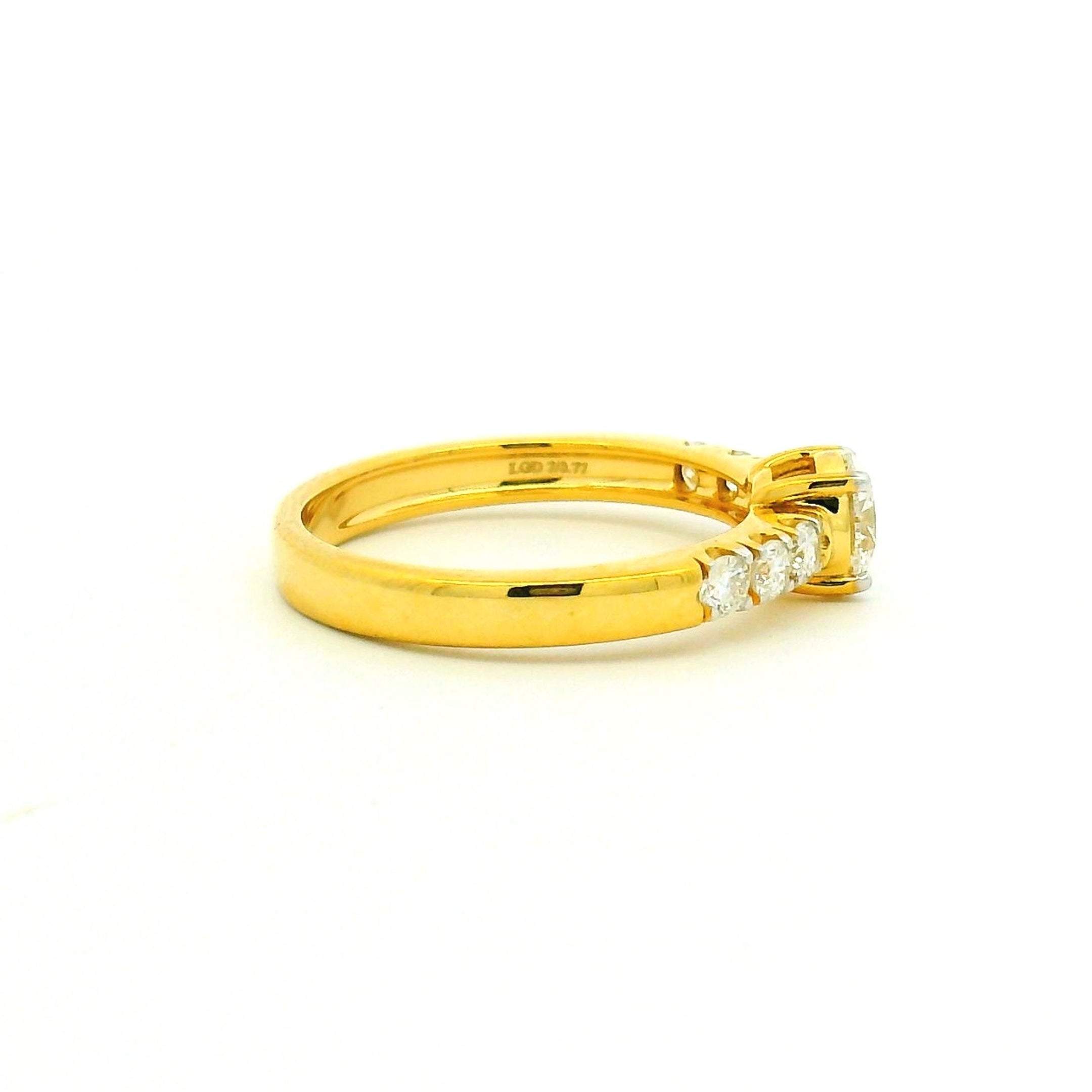 9K Lab Grown Diamond Ring For Women