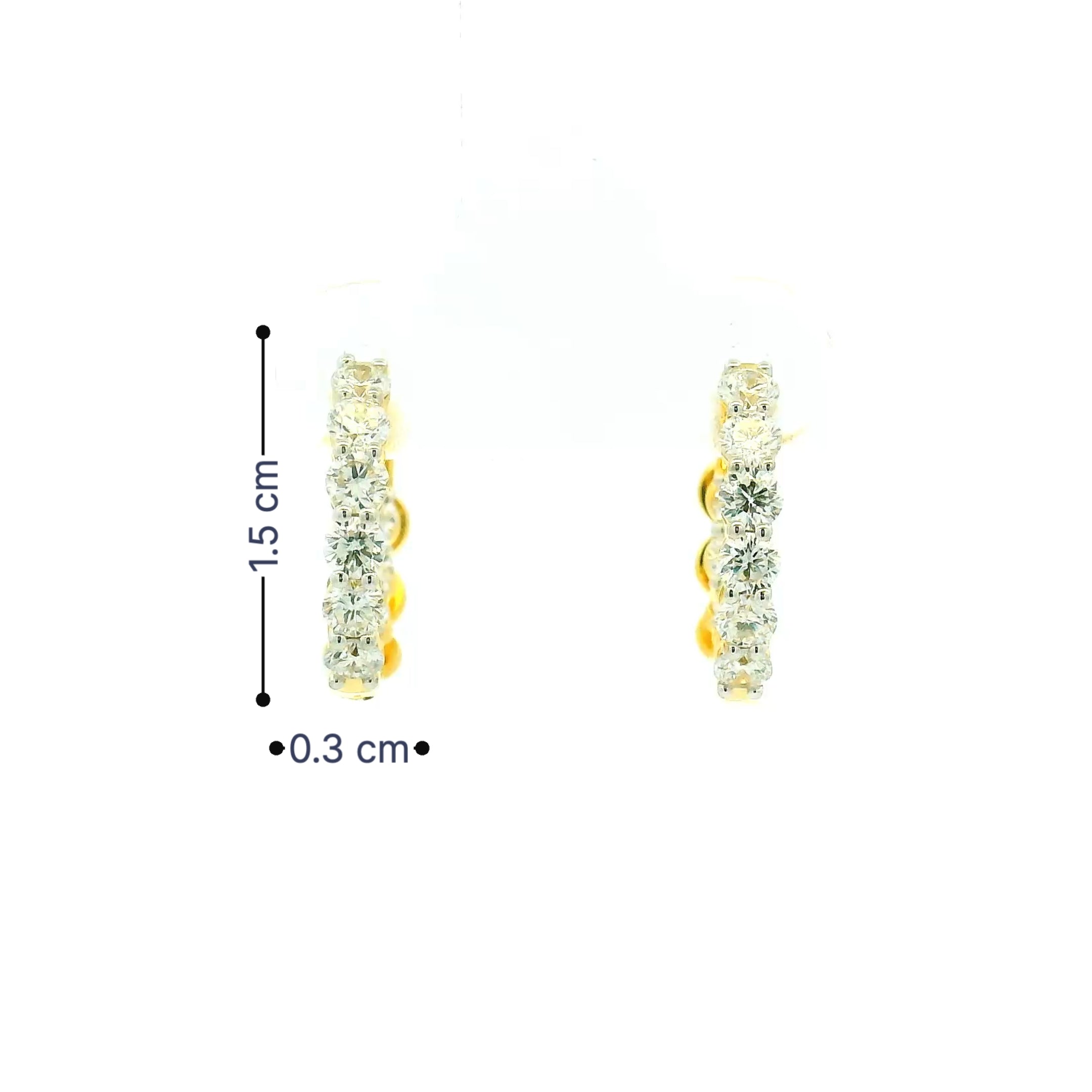 9K Lab Grown Diamond Earrings
