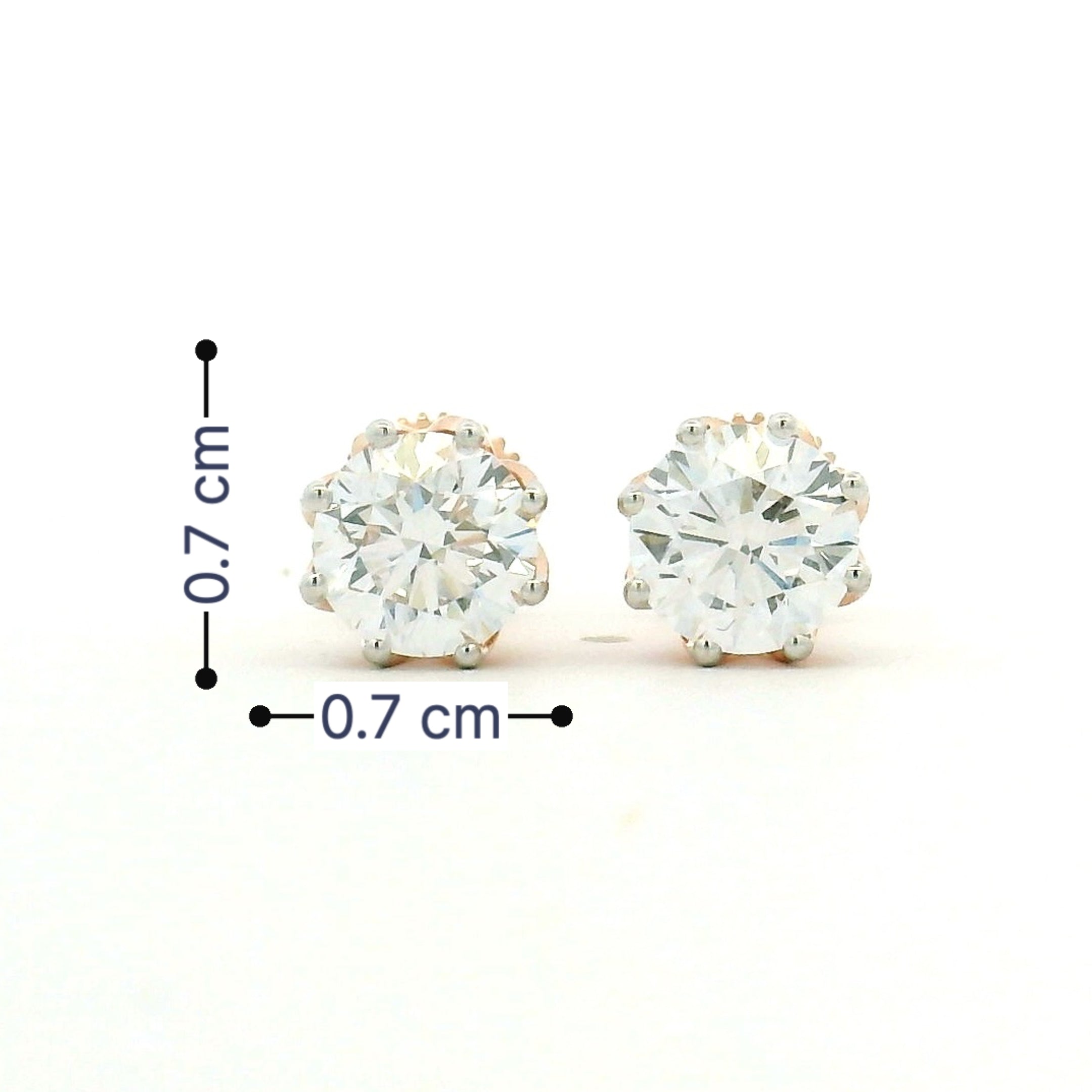 9K Lab Grown Diamond Earrings
