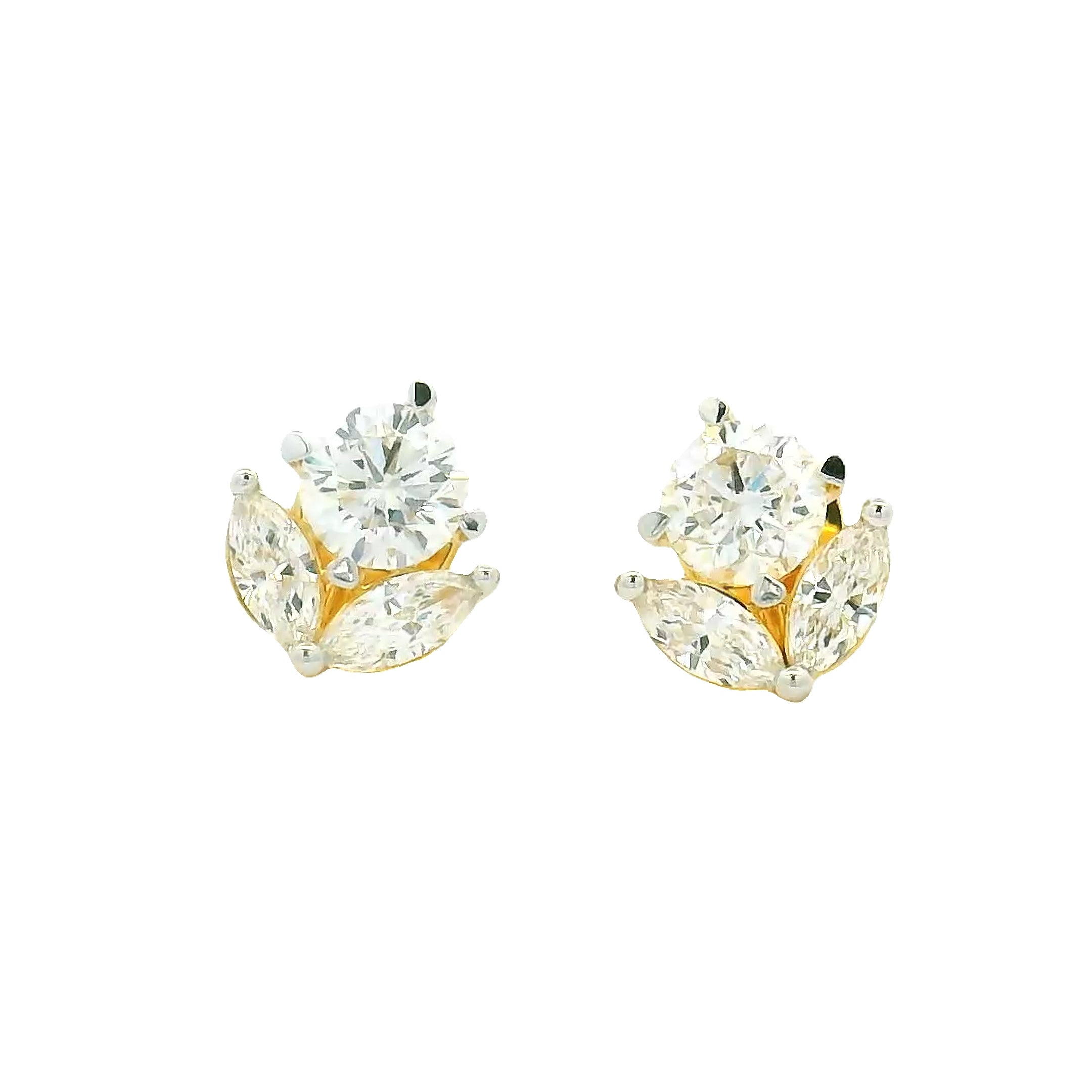 14K Lab Grown Diamond Earrings