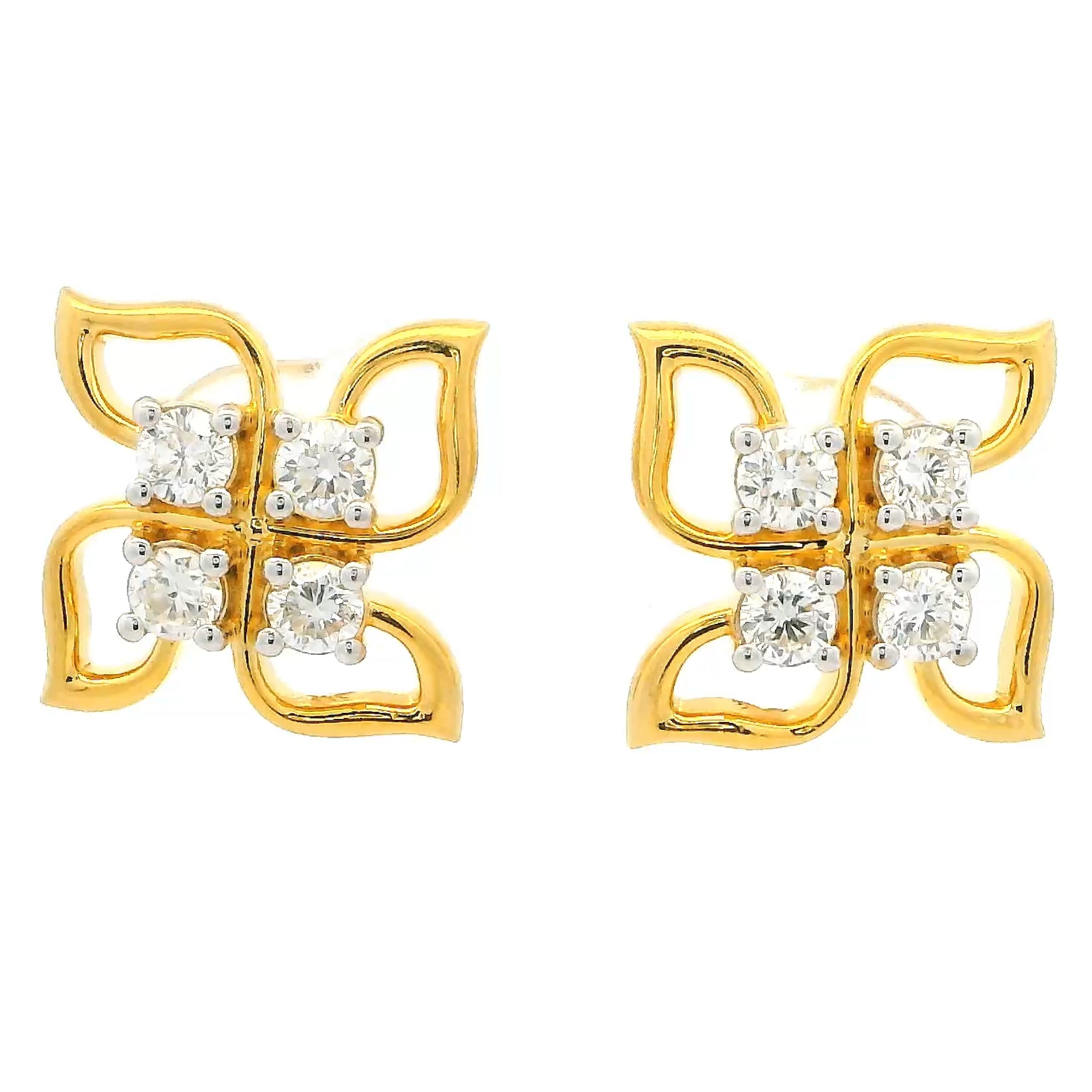 14K Lab Grown Diamond Earrings
