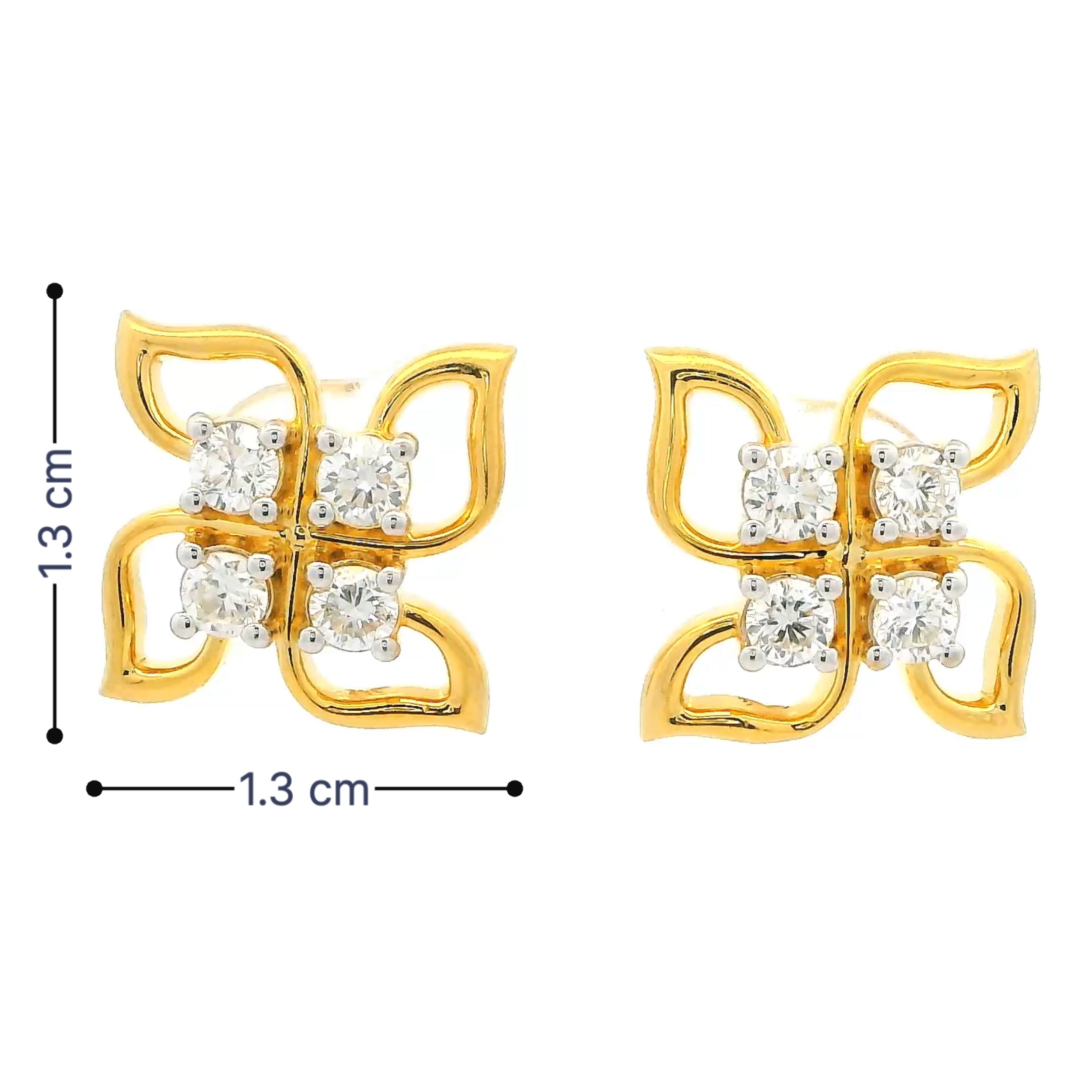 14K Lab Grown Diamond Earrings