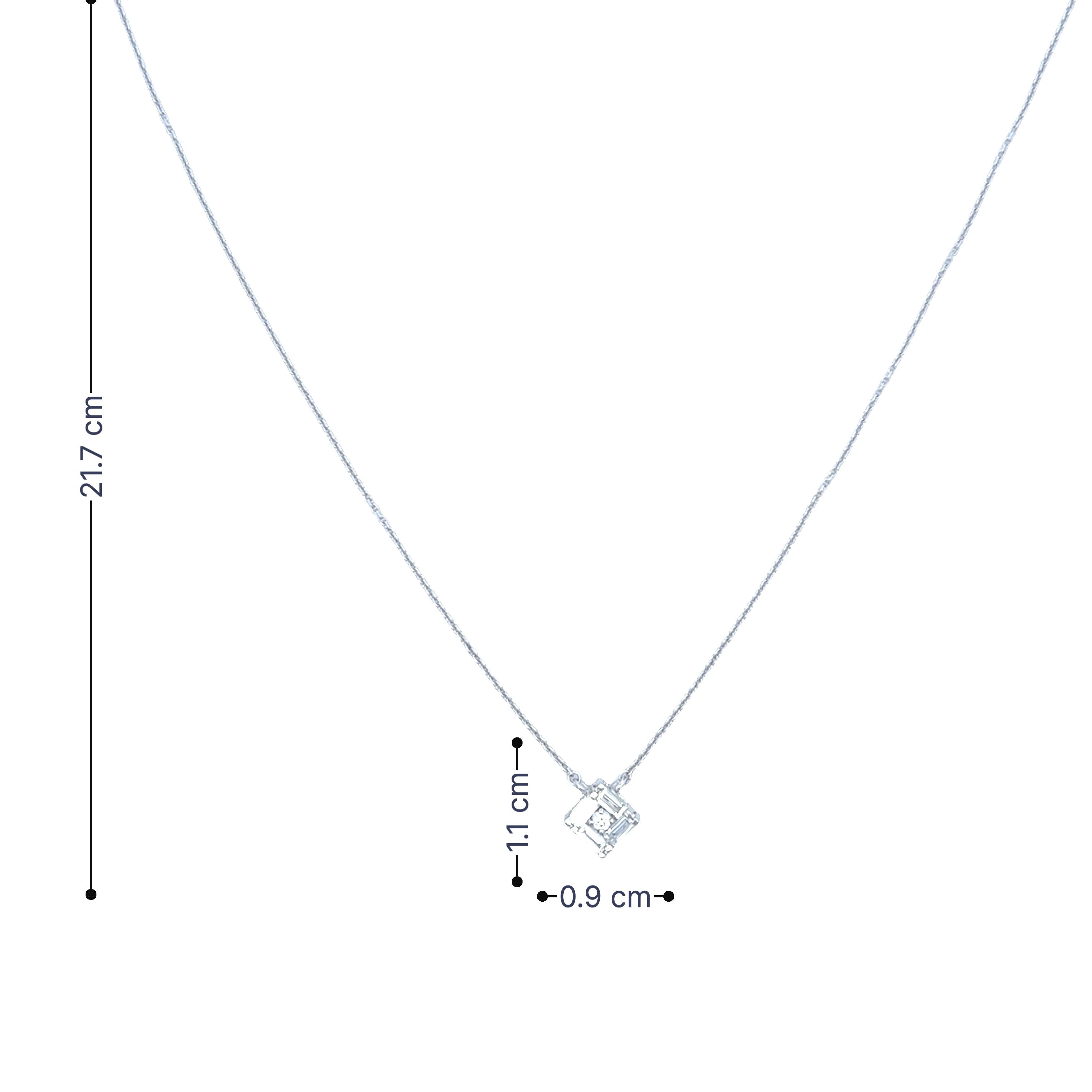 14K Lab Grown Diamond Necklace