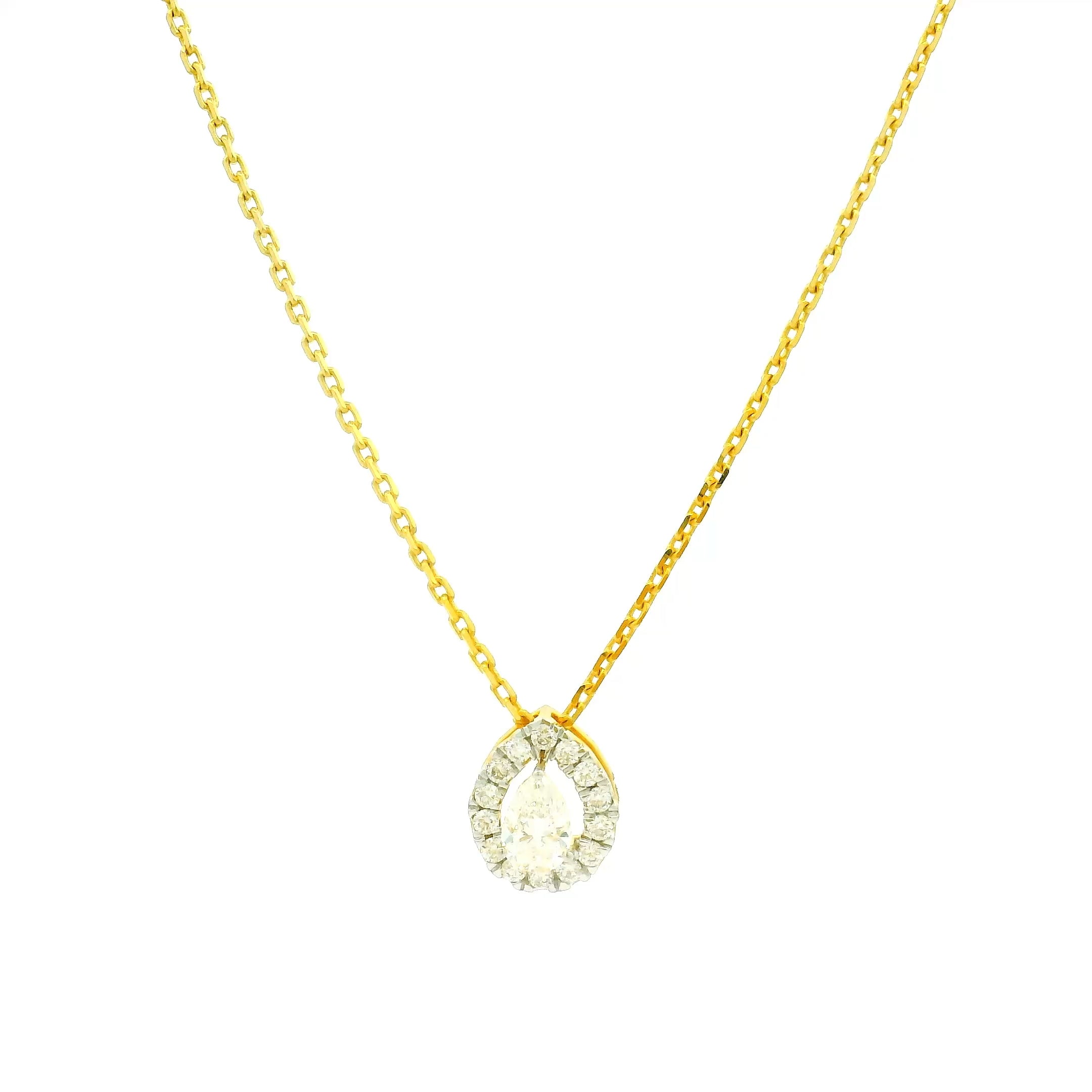 14K Lab Grown Diamond Pendant
