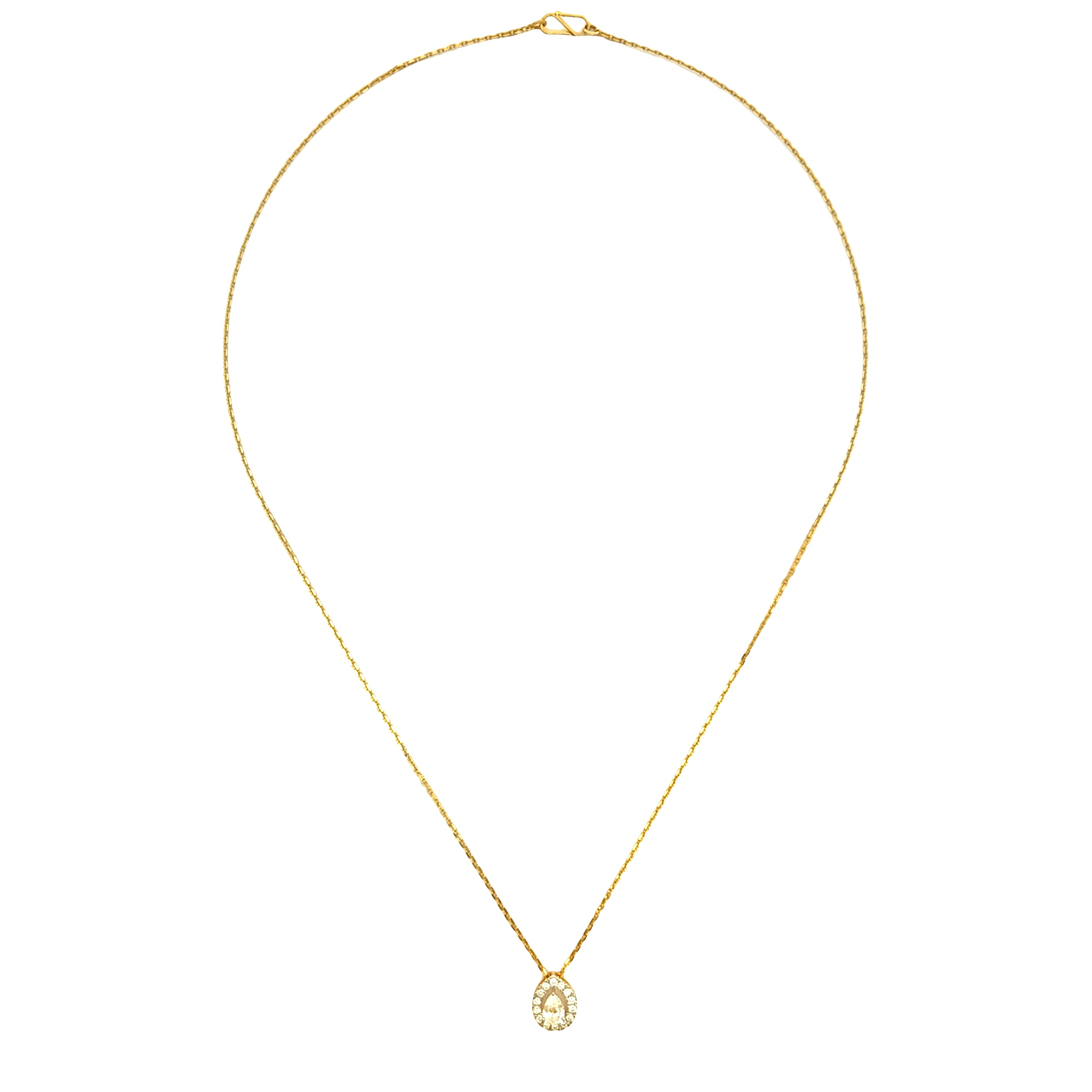 14K Lab Grown Diamond Pendant