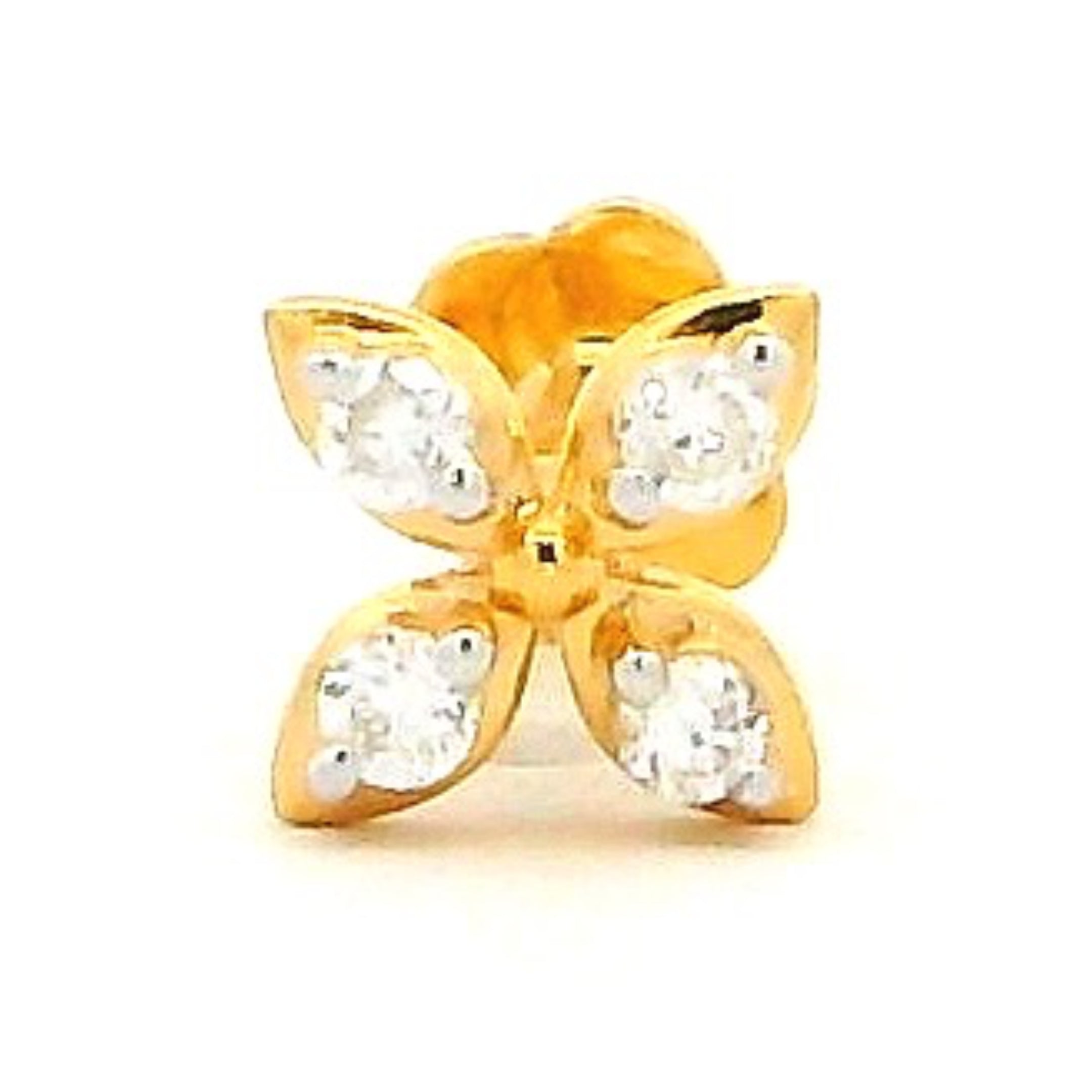 18K Lab Grown Diamond Nose Pin