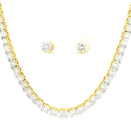 9K Lab Grown Diamond Necklace Set