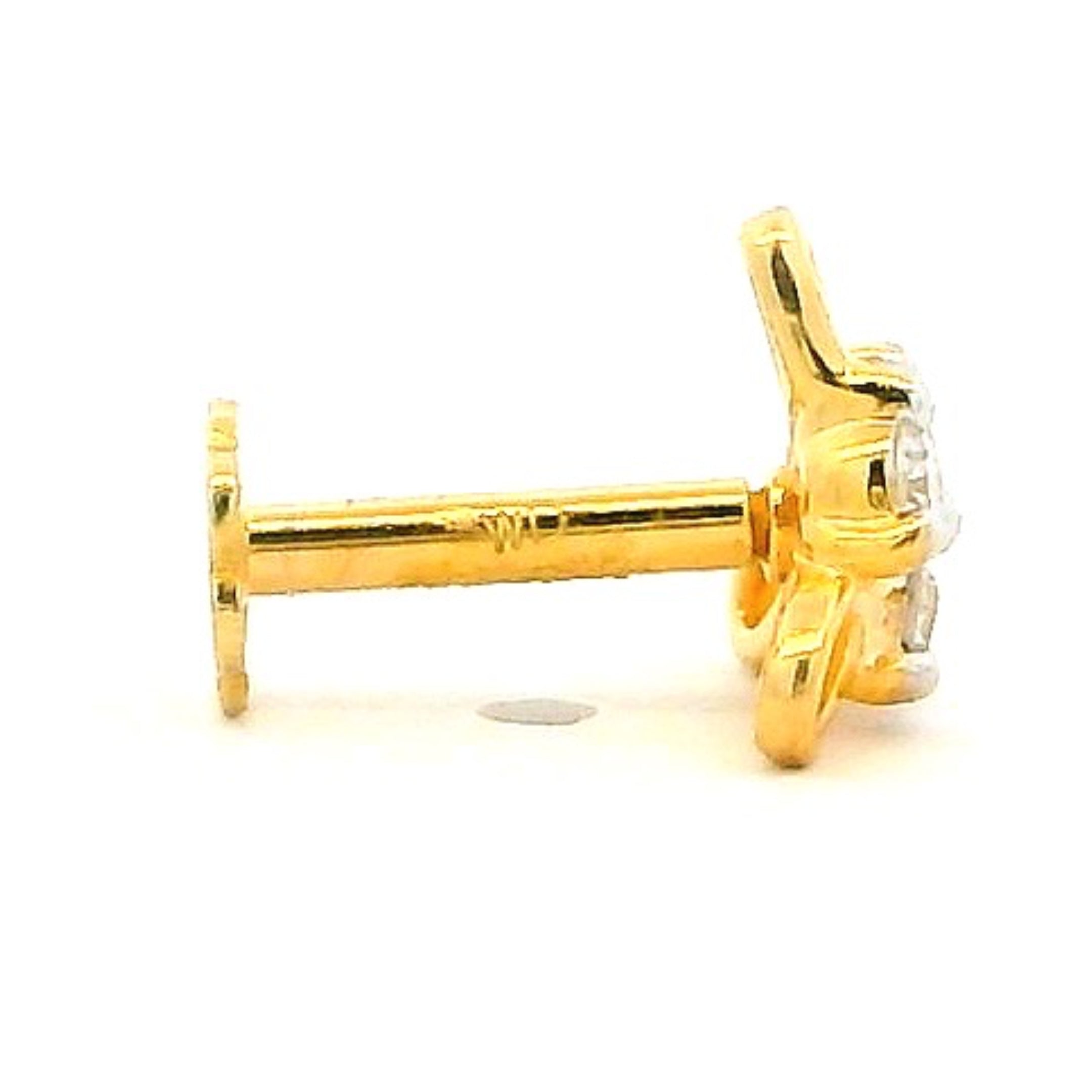 18K Lab Grown Diamond Nose Pin