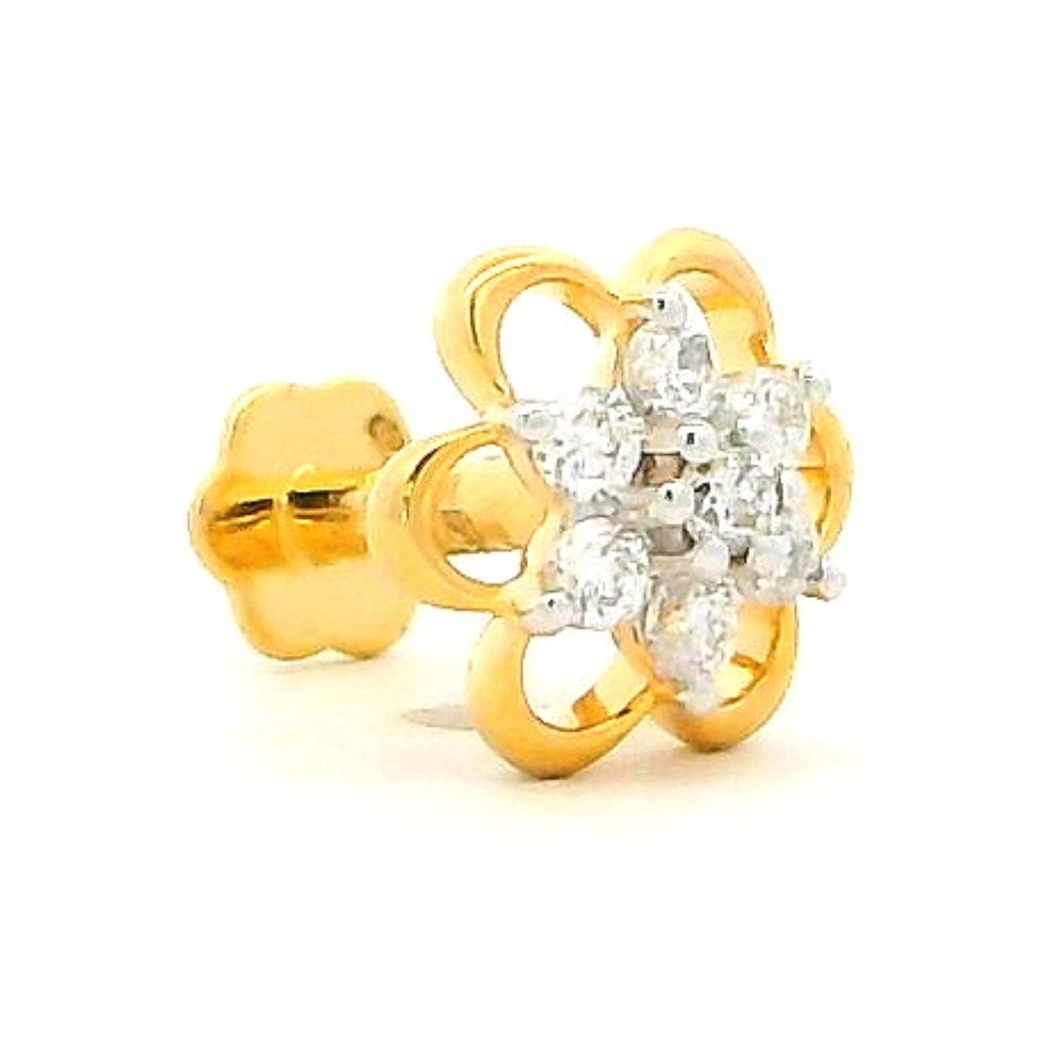 18K Lab Grown Diamond Nose Pin