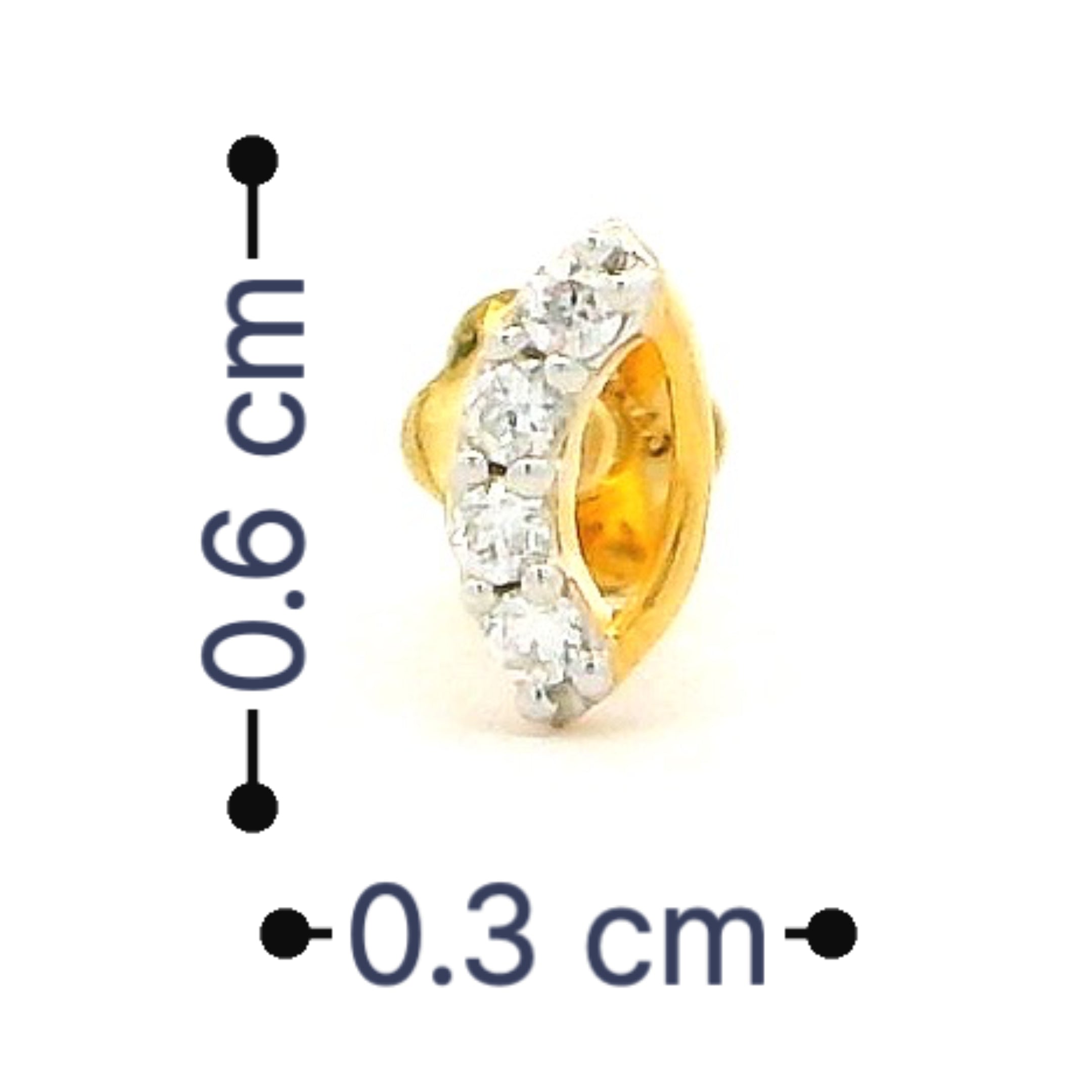 18K Lab Grown Diamond Nose Pin