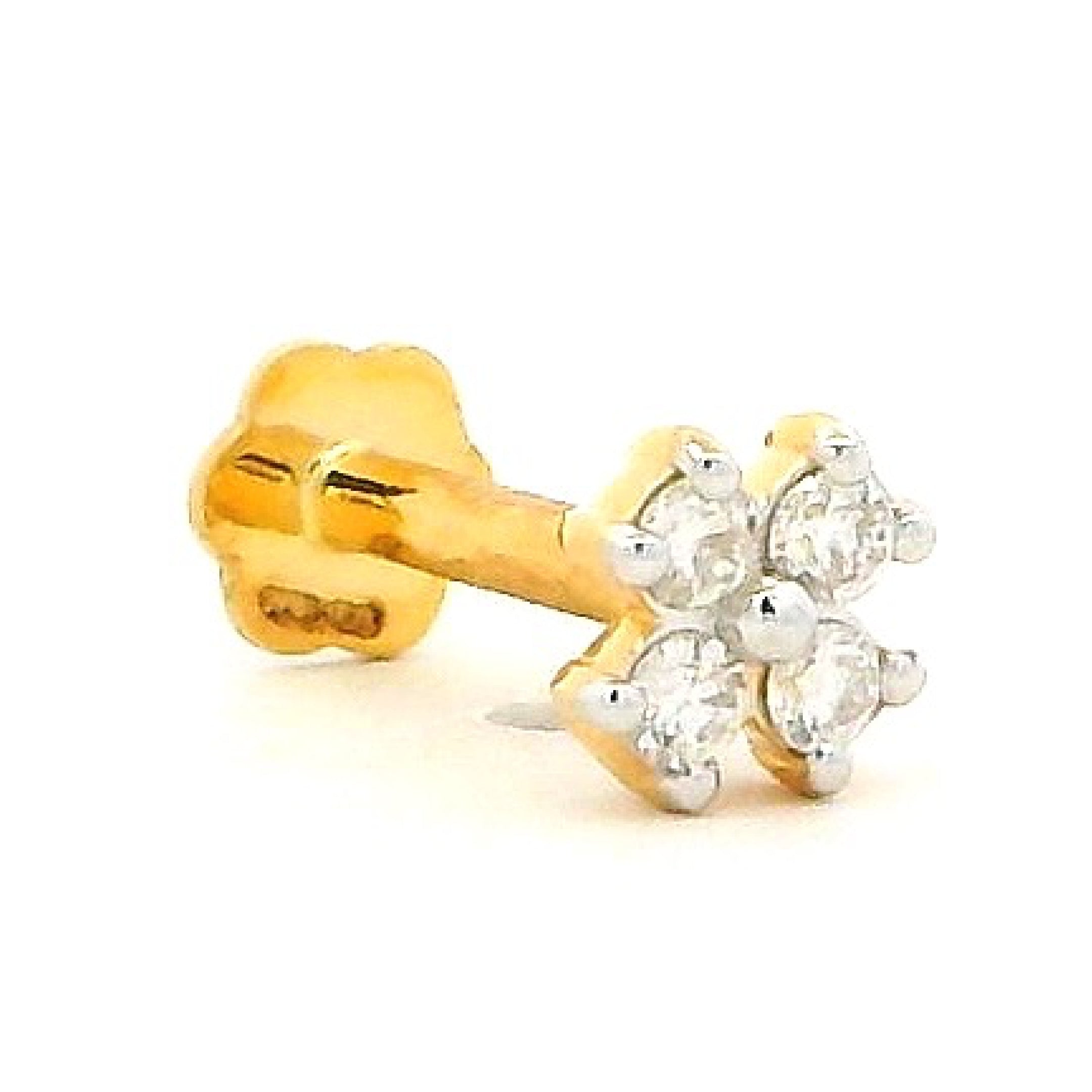 18K Lab Grown Diamond Nose Pin