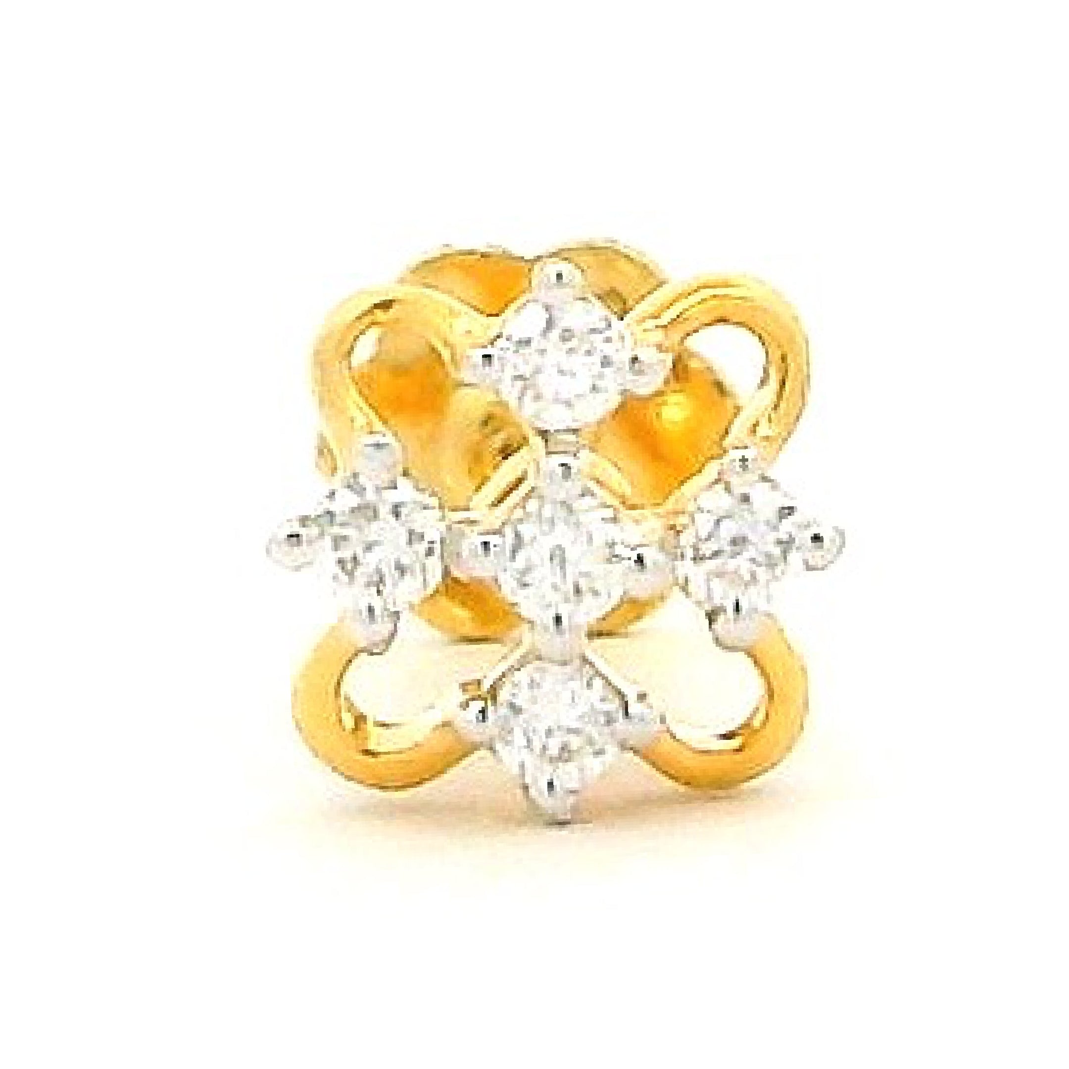 18K Lab Grown Diamond Nose Pin