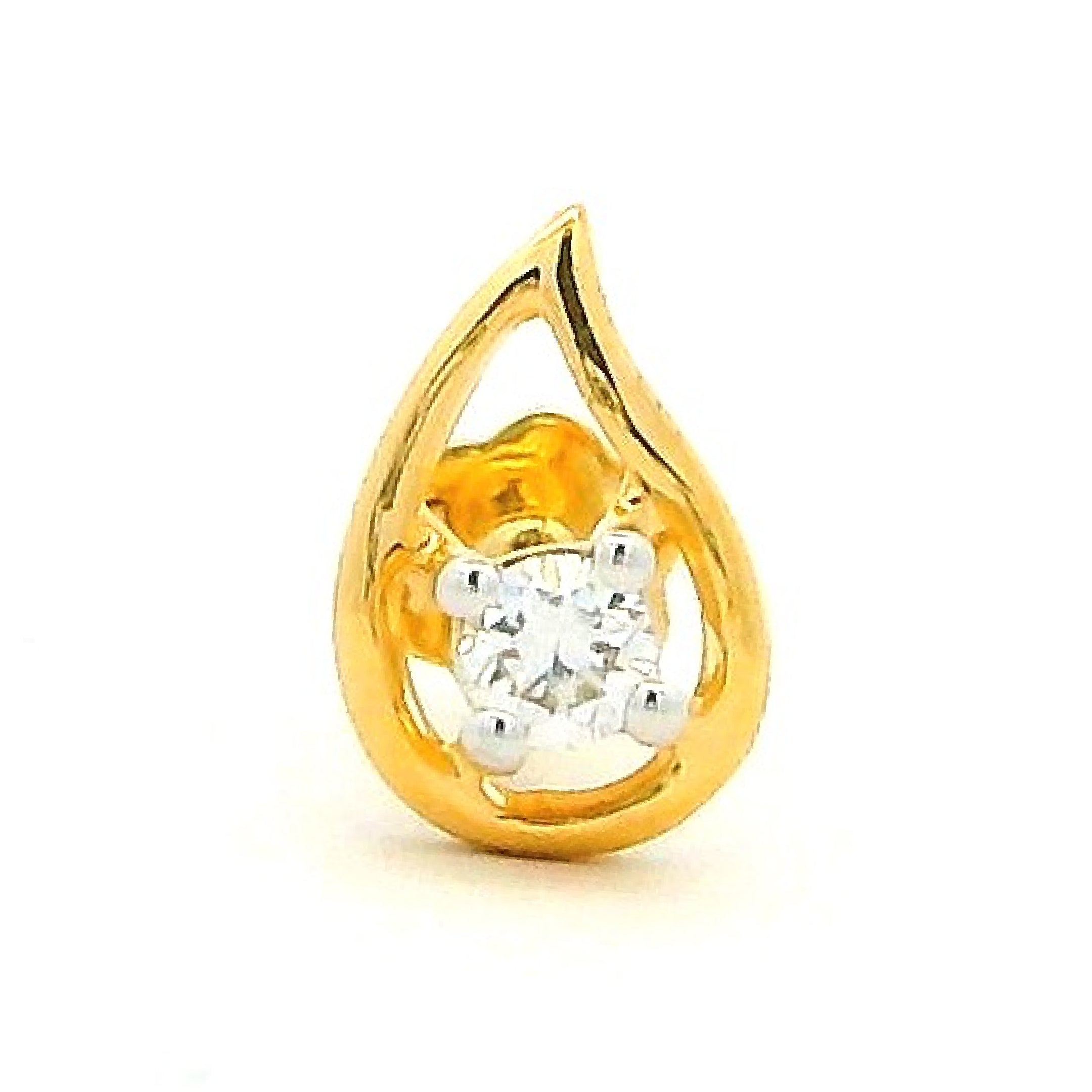 18K Lab Grown Diamond Nose Pin