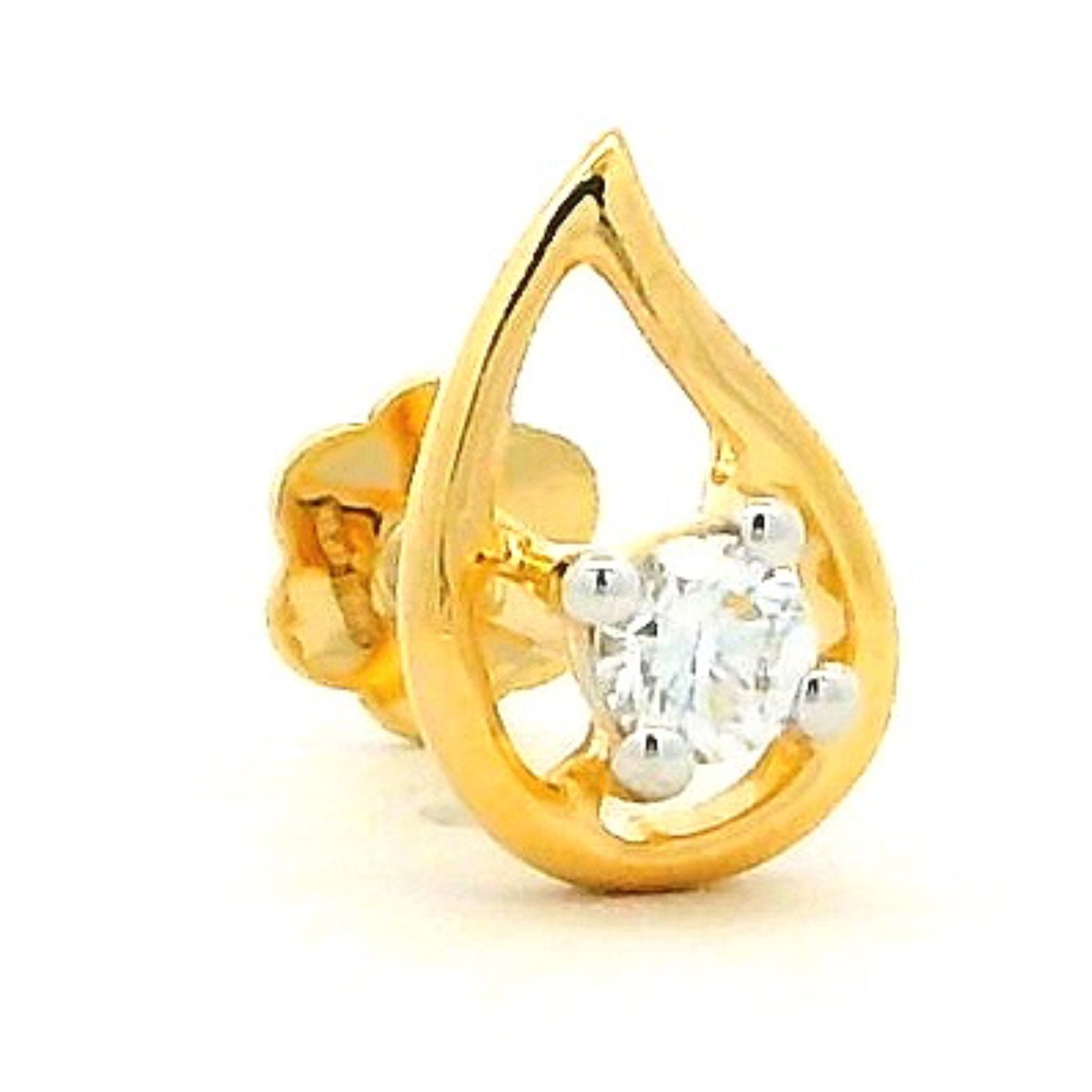 18K Lab Grown Diamond Nose Pin