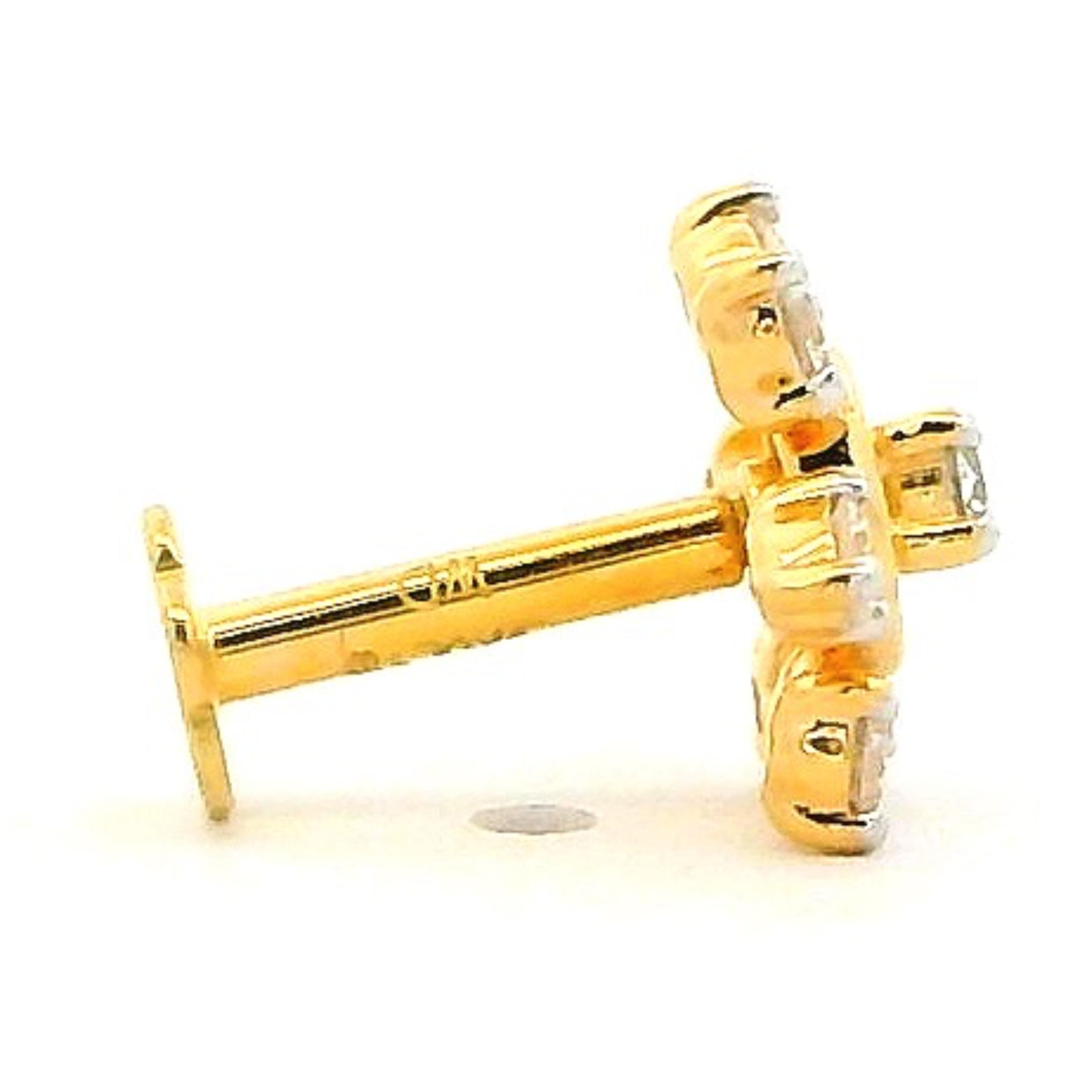 18K Lab Grown Diamond Nose Pin