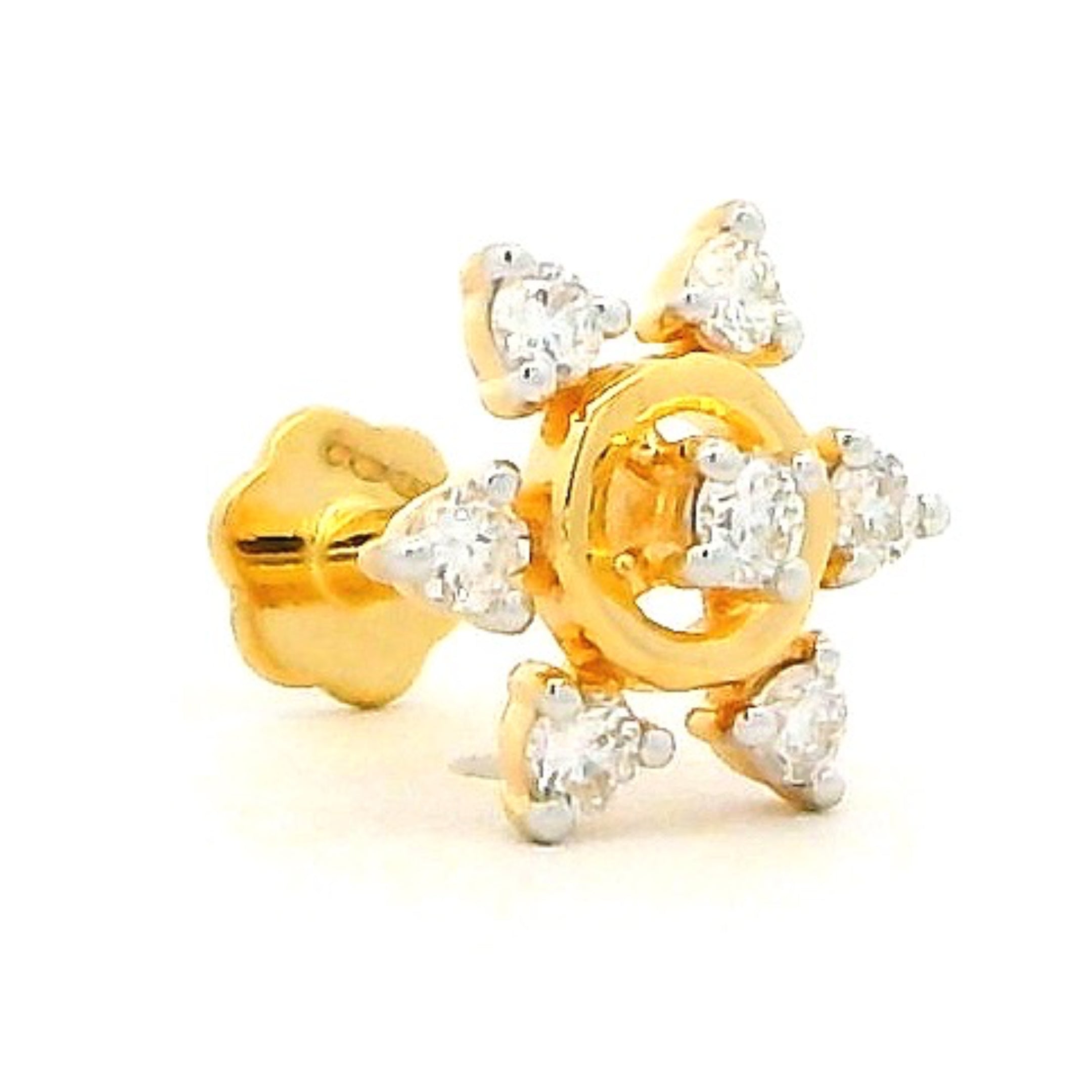 18K Lab Grown Diamond Nose Pin