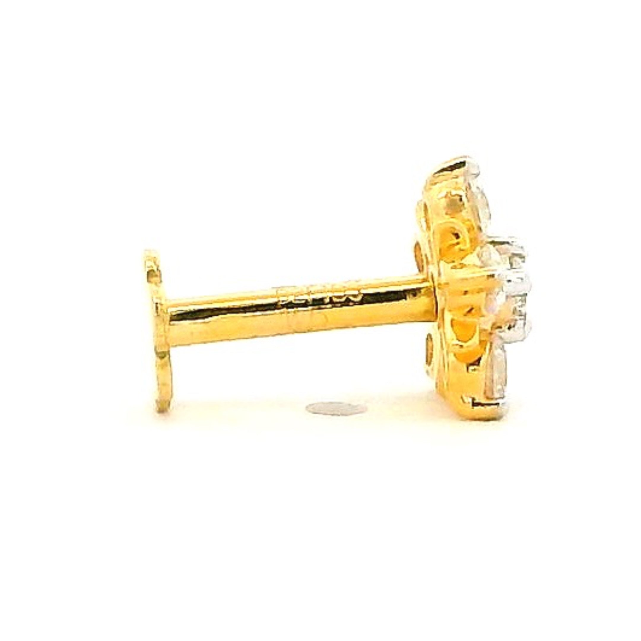 18K Lab Grown Diamond Nose Pin