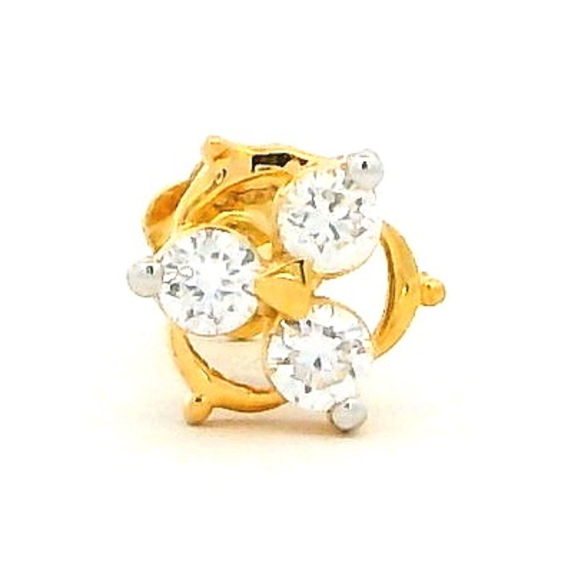 18K Lab Grown Diamond Nose Pin