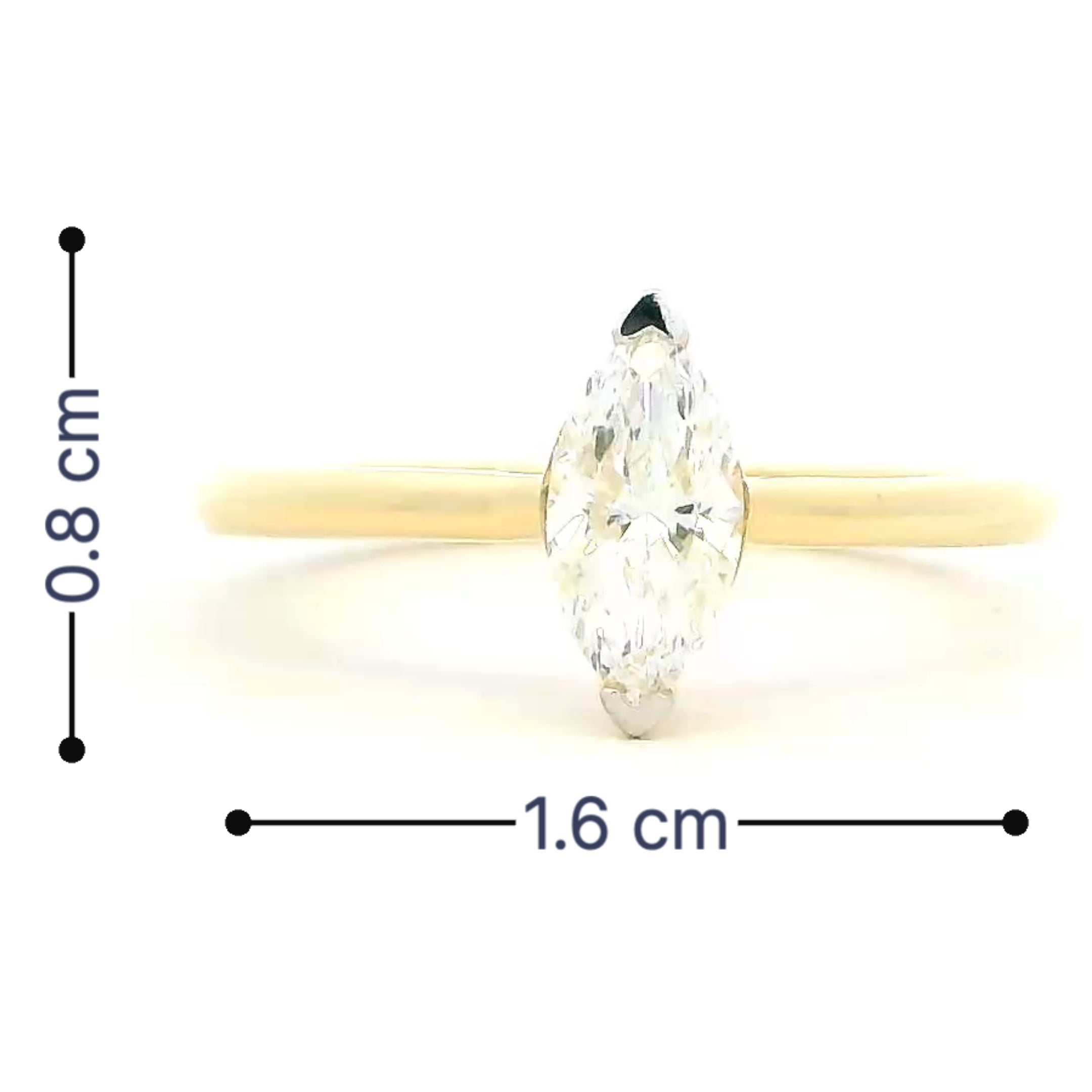 9K Lab Grown Diamond Ring
