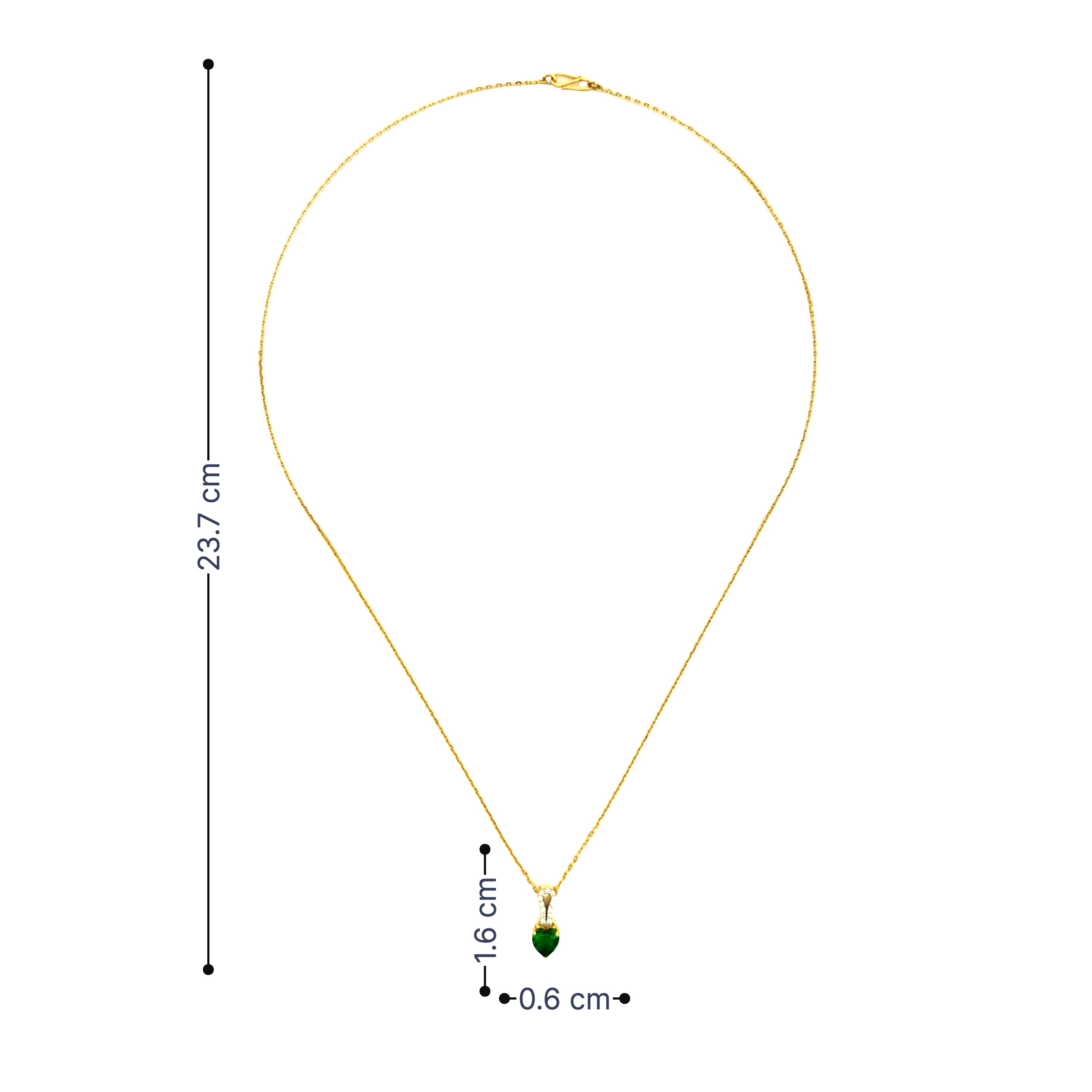 9K Lab Grown Diamond Necklace