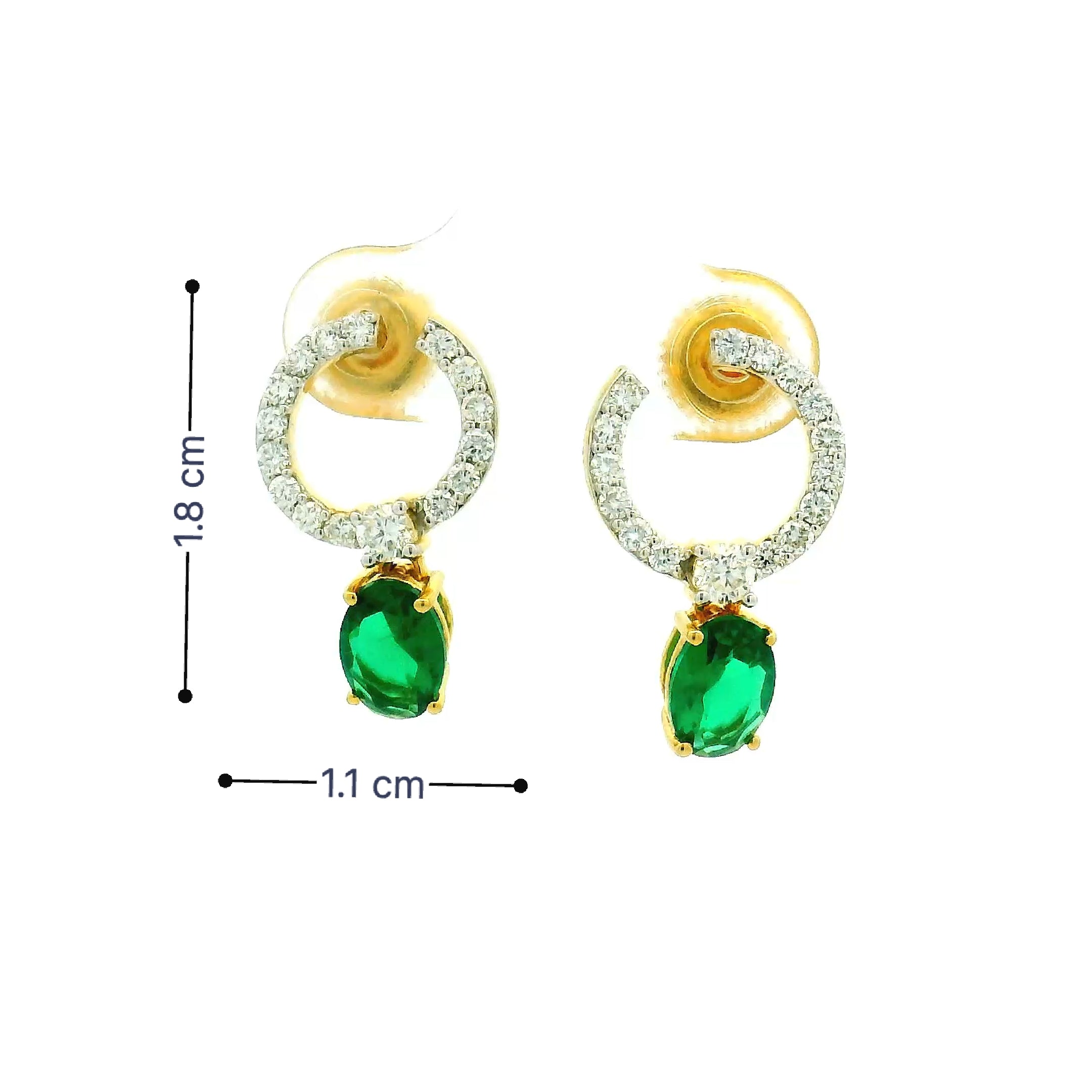 9K Lab Grown Diamond Earrings