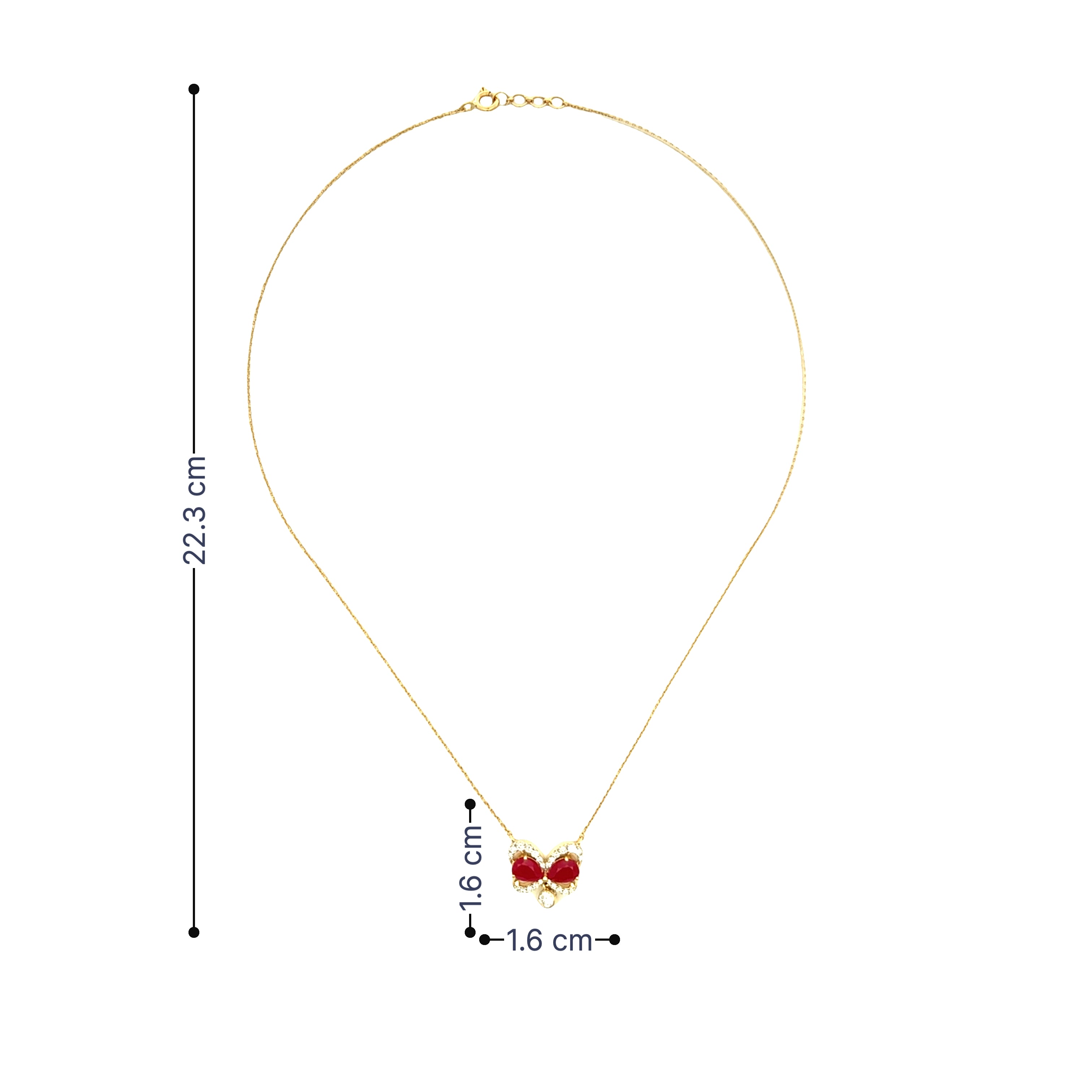 9K Lab Grown Diamond Necklace