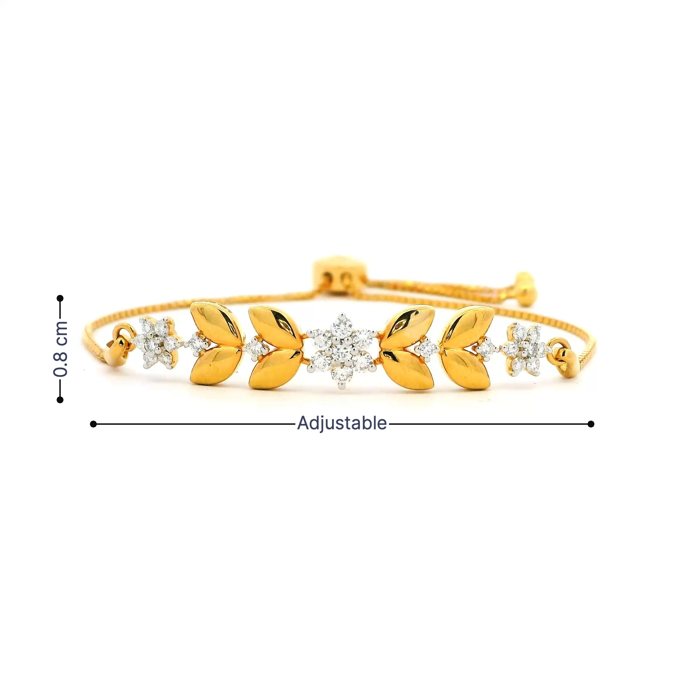 14K Lab Grown Diamond Bracelet