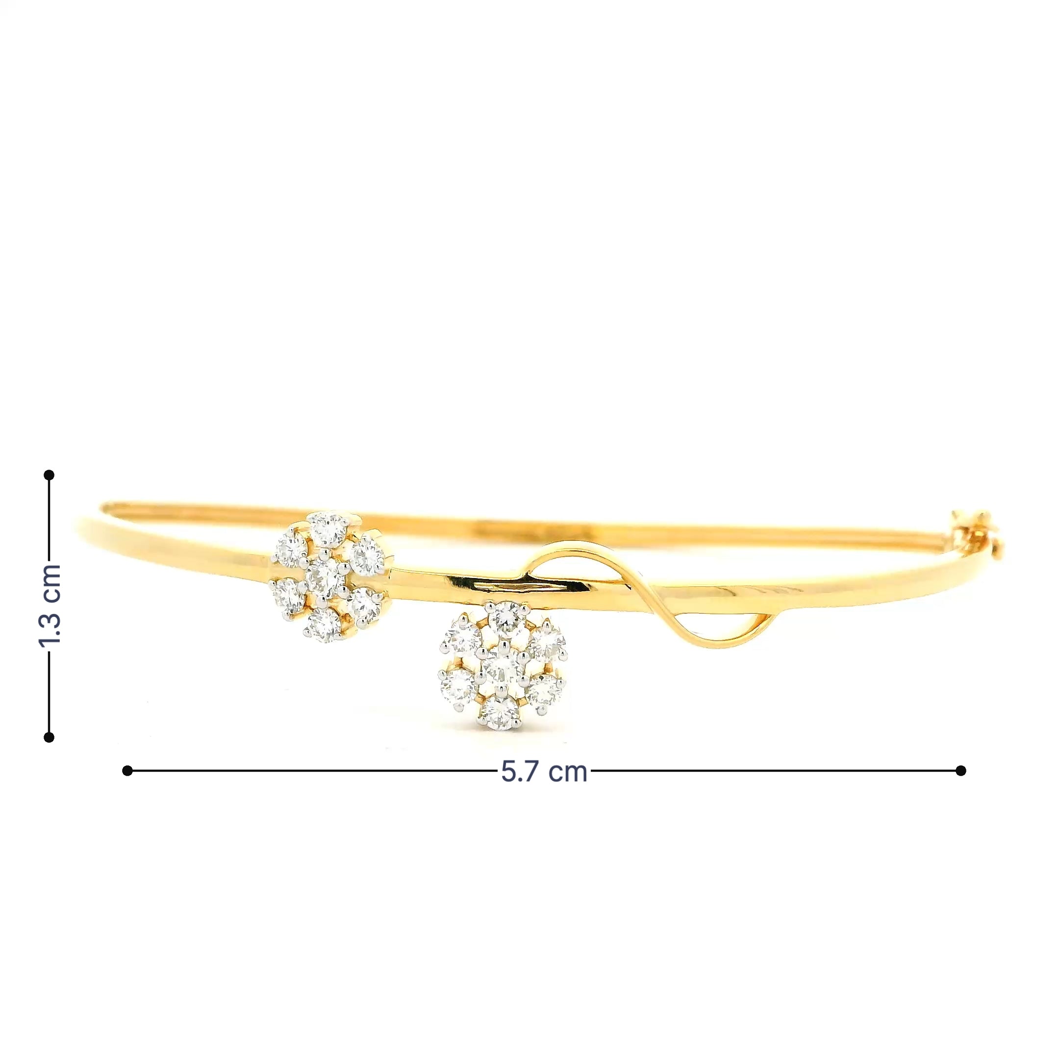 14K Lab Grown Diamond Bracelet