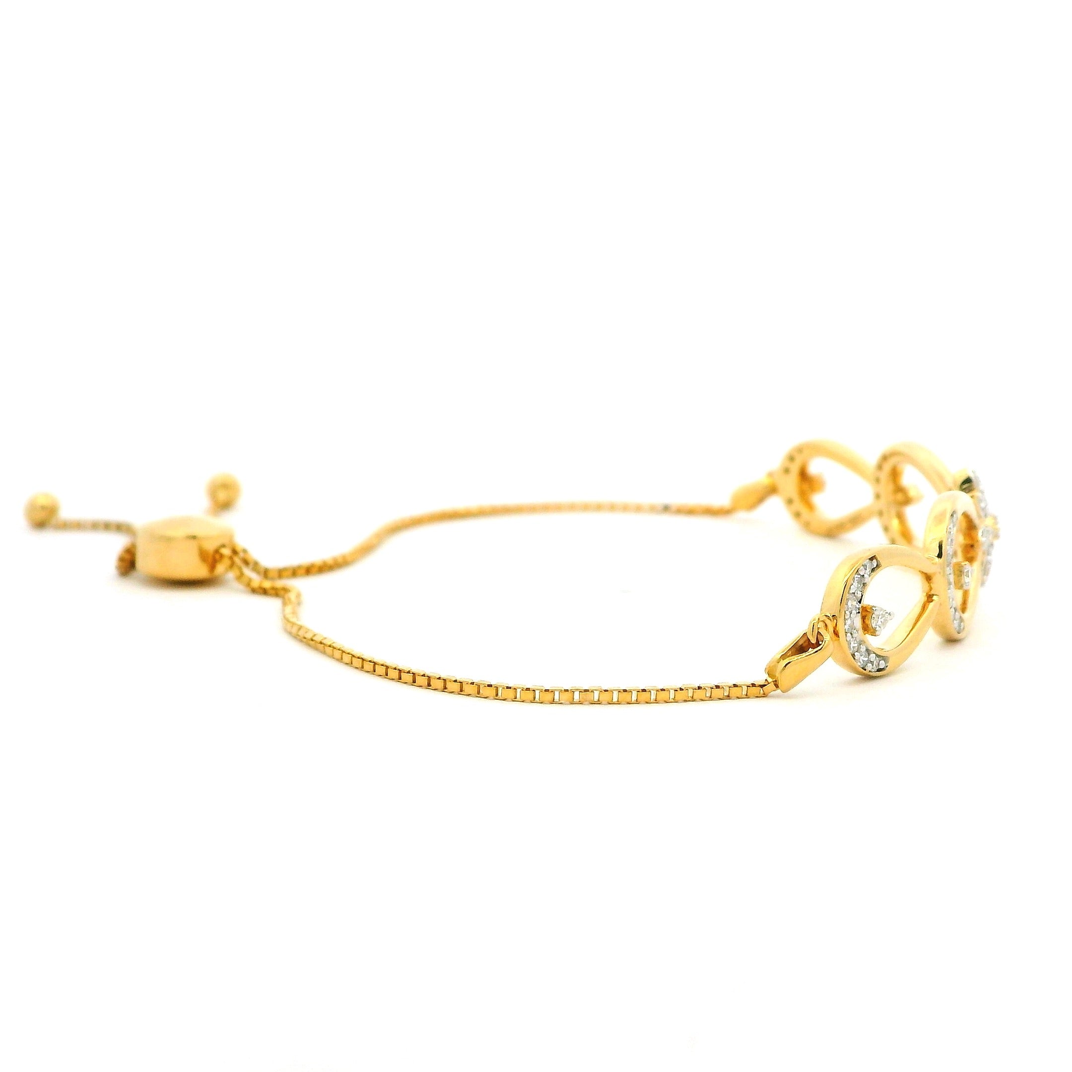 14K Lab Grown Diamond Bracelet